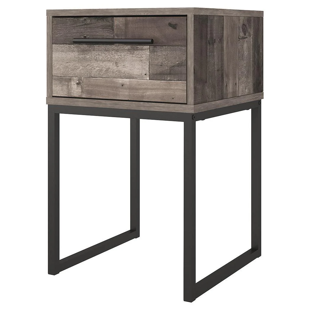 Ashley Neilsville One Drawer Night Stand in Black/gray - Image 3