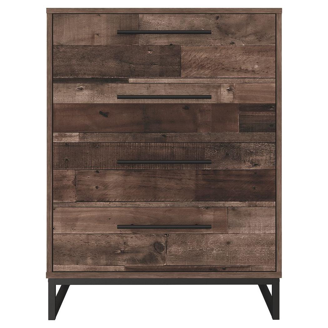 Neilsville - Multi Gray - Four Drawer Chest - Image 3