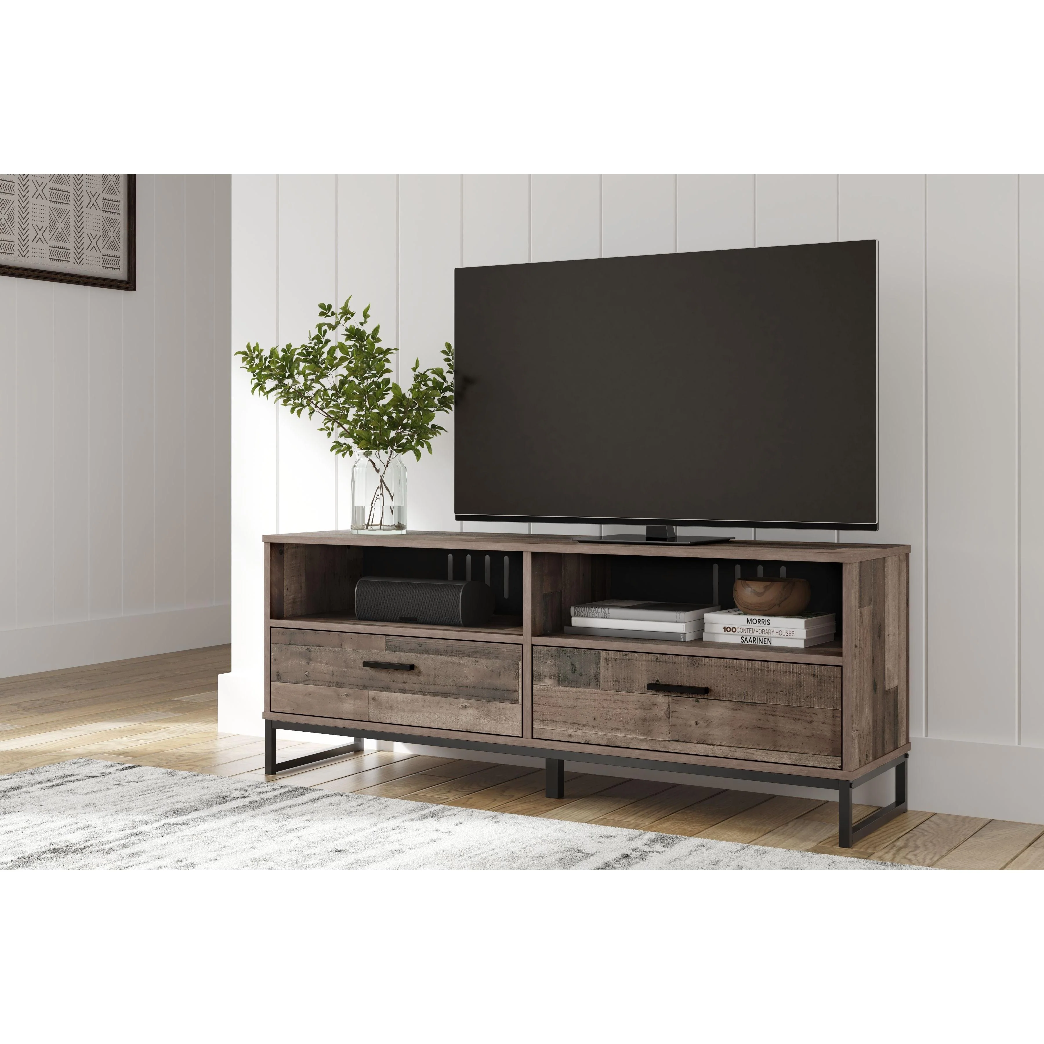 Neilsville - Multi Gray - Medium Tv Stand - Image 2