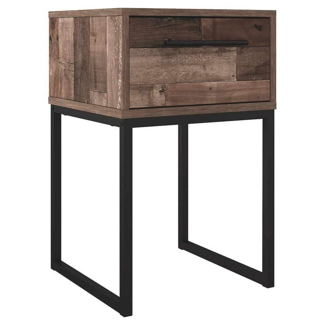 Neilsville - Multi Gray - One Drawer Night Stand