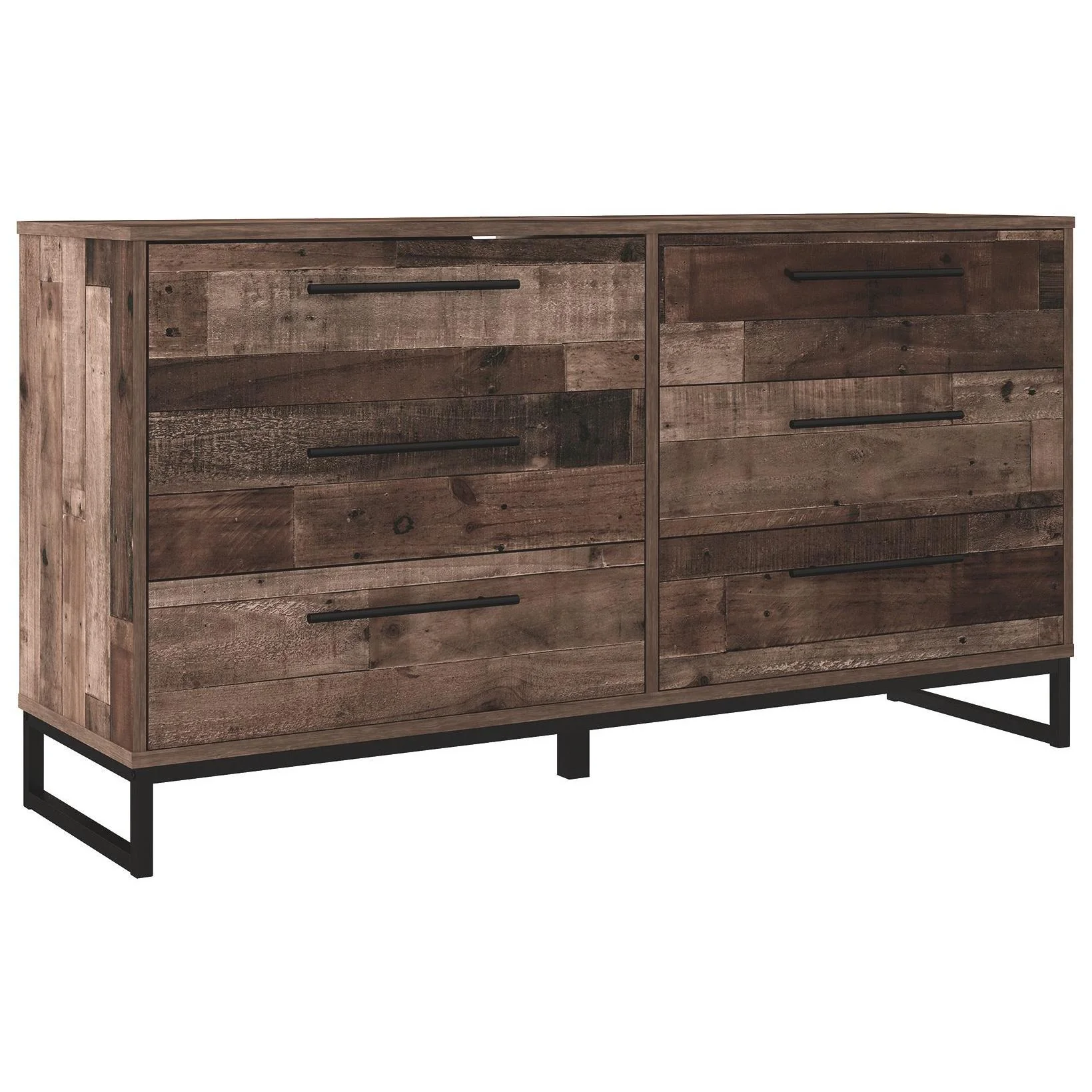 Neilsville - Multi Gray - Six Drawer Dresser - Image 10