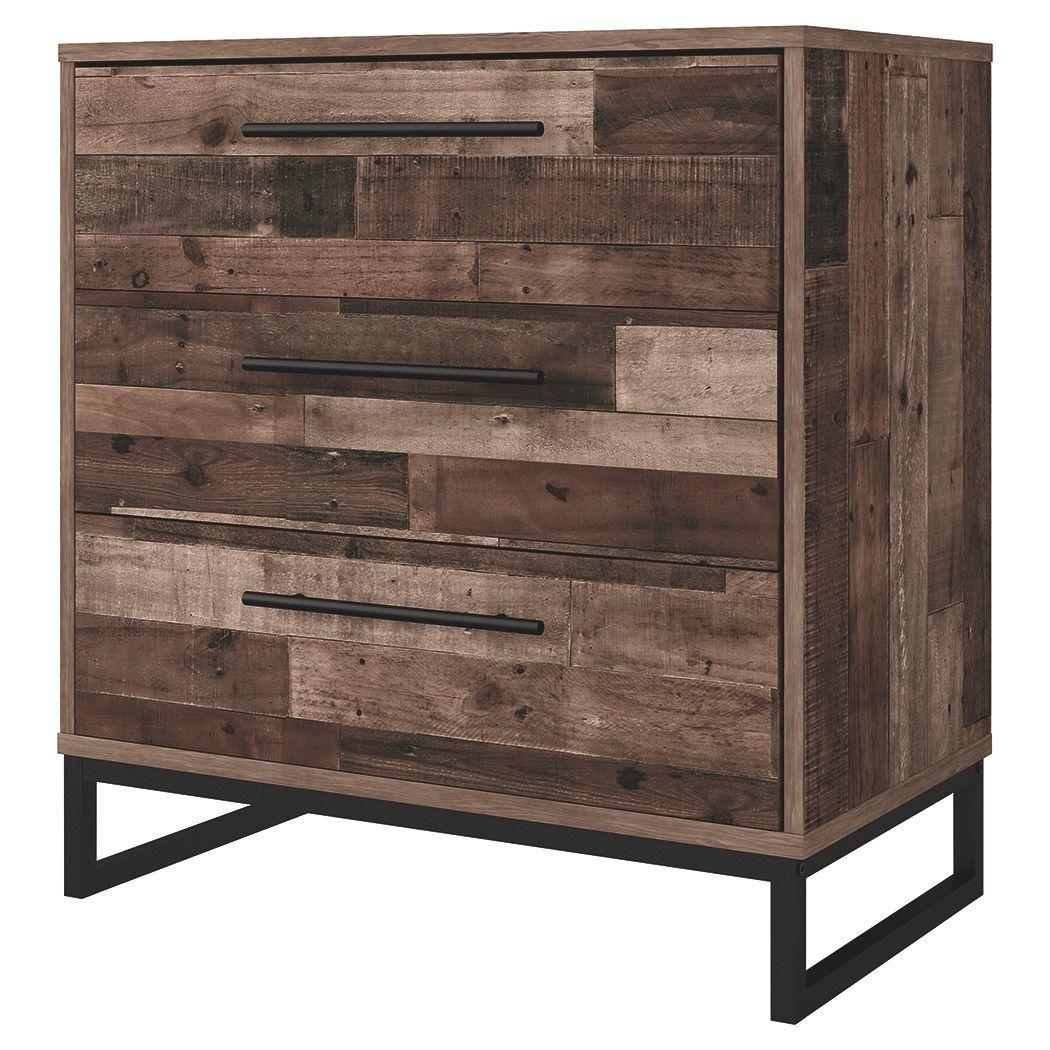 Neilsville - Multi Gray - Three Drawer Chest - Image 4