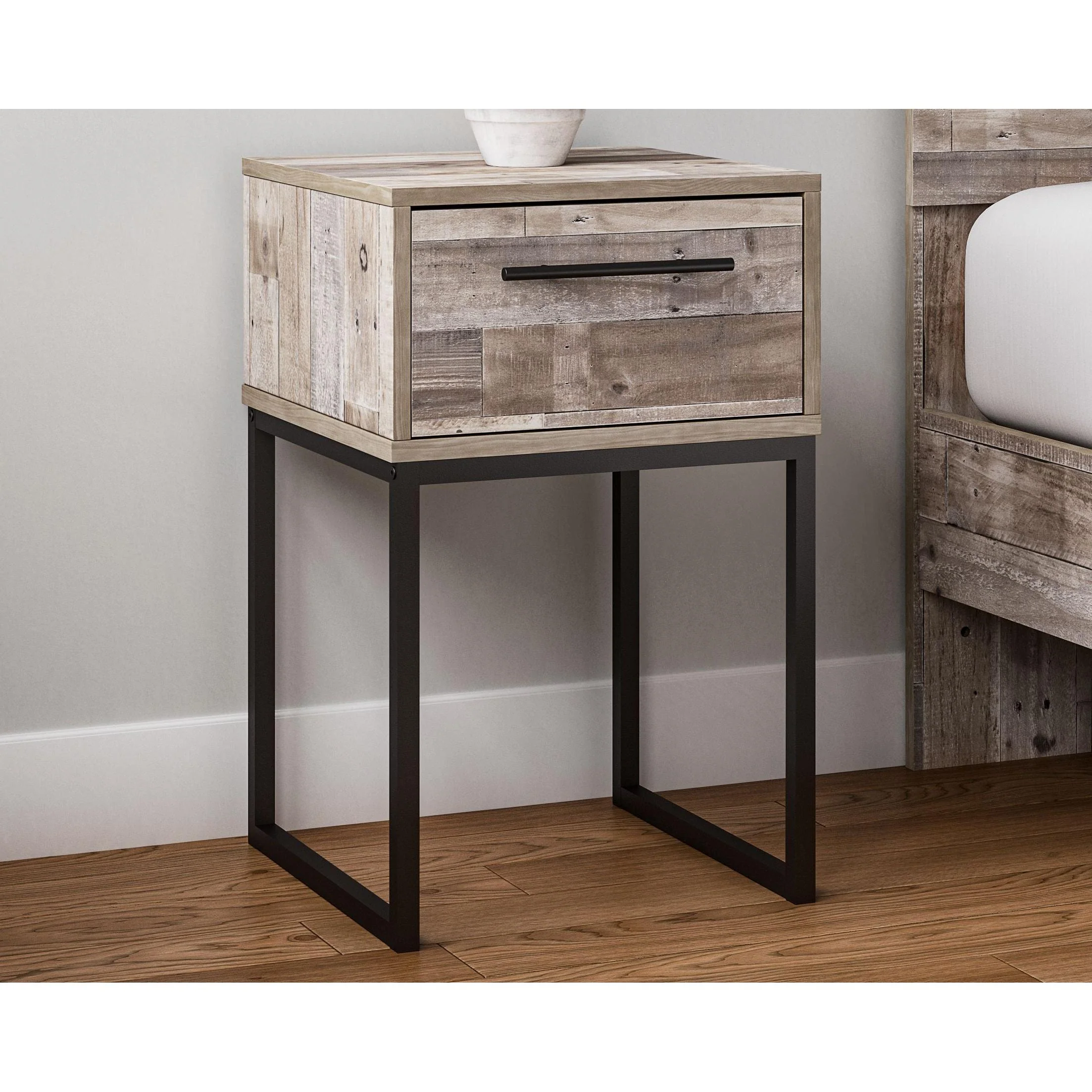 Neilsville - Whitewash - One Drawer Night Stand - Image 11