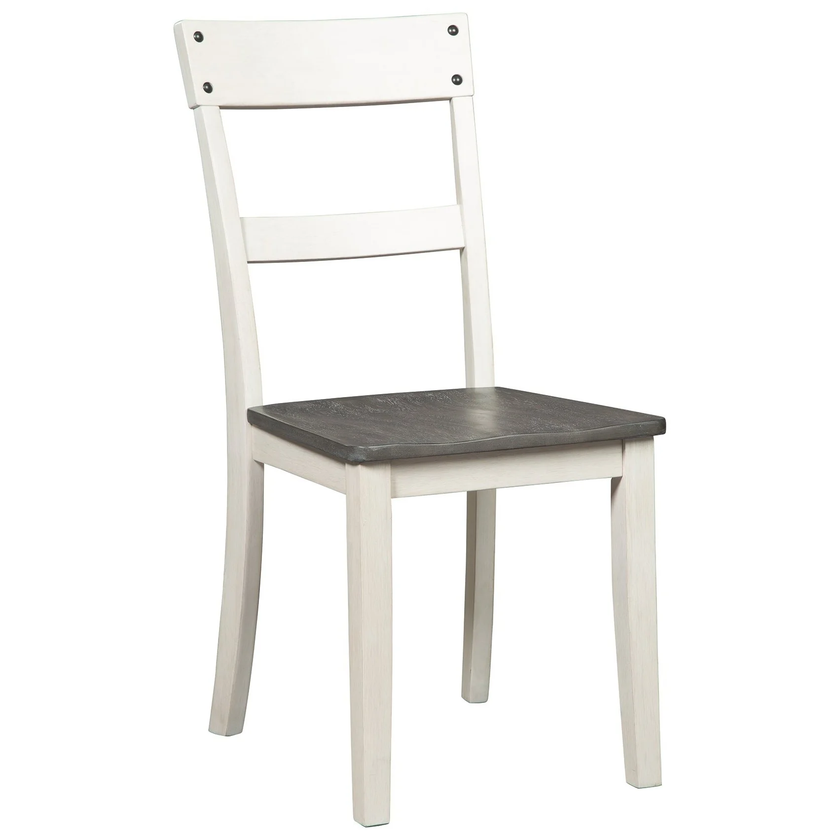 Nelling - White / Brown / Beige - Dining Chair (set Of 2)