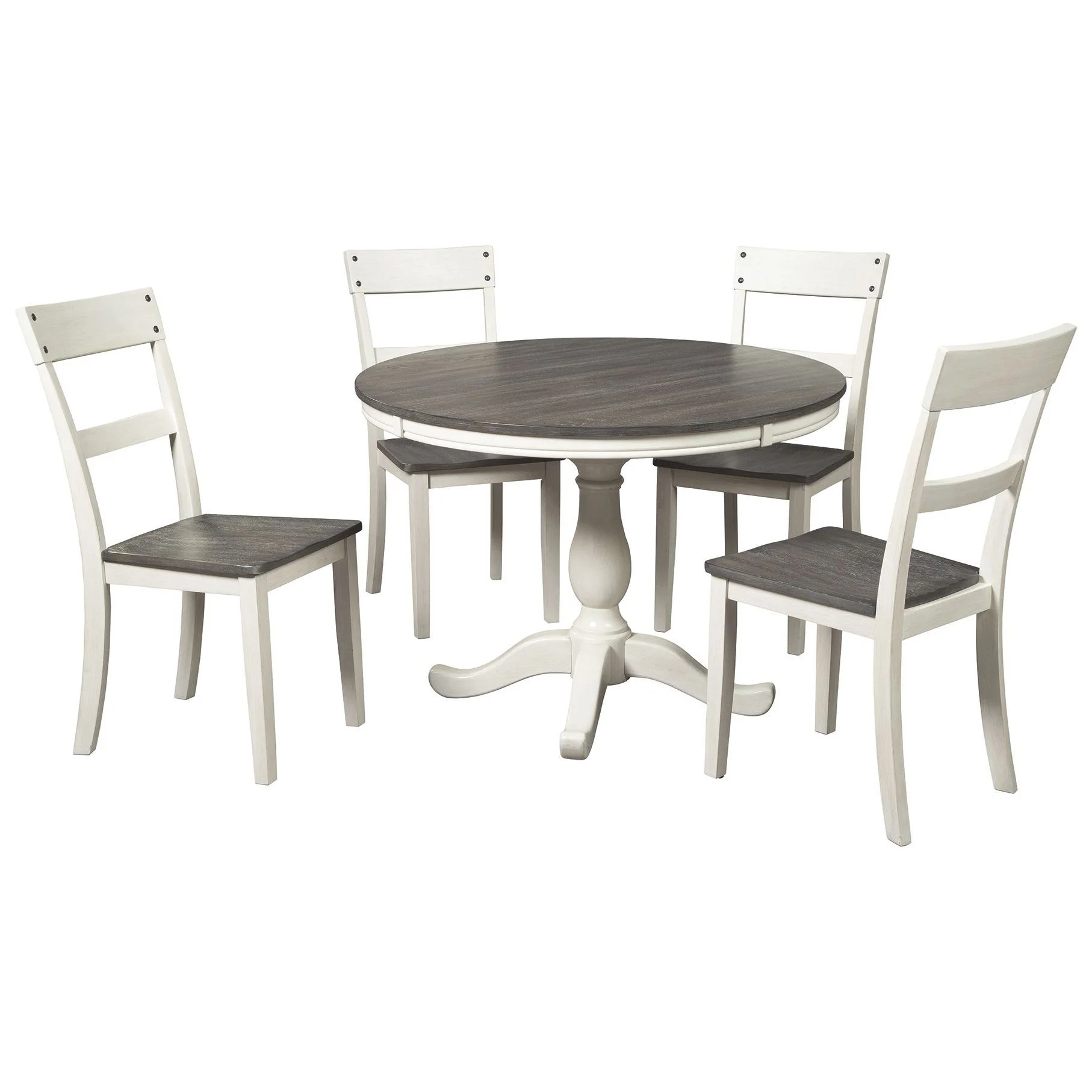 Nelling - White / Brown / Beige- Dining Room Table - Image 2