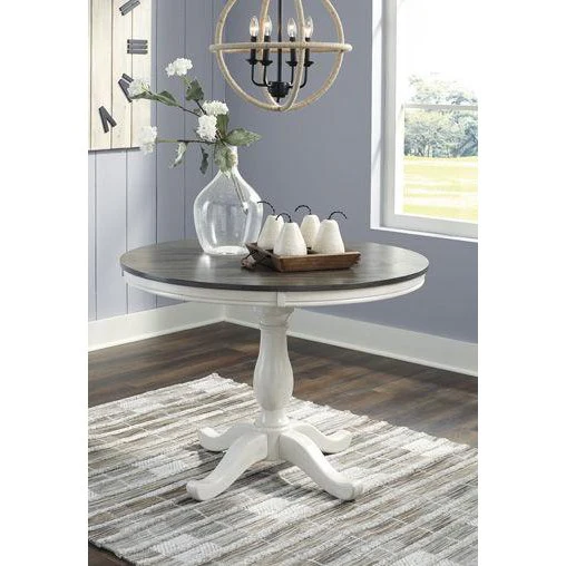 Nelling - White / Brown / Beige - Dining Room Table Base