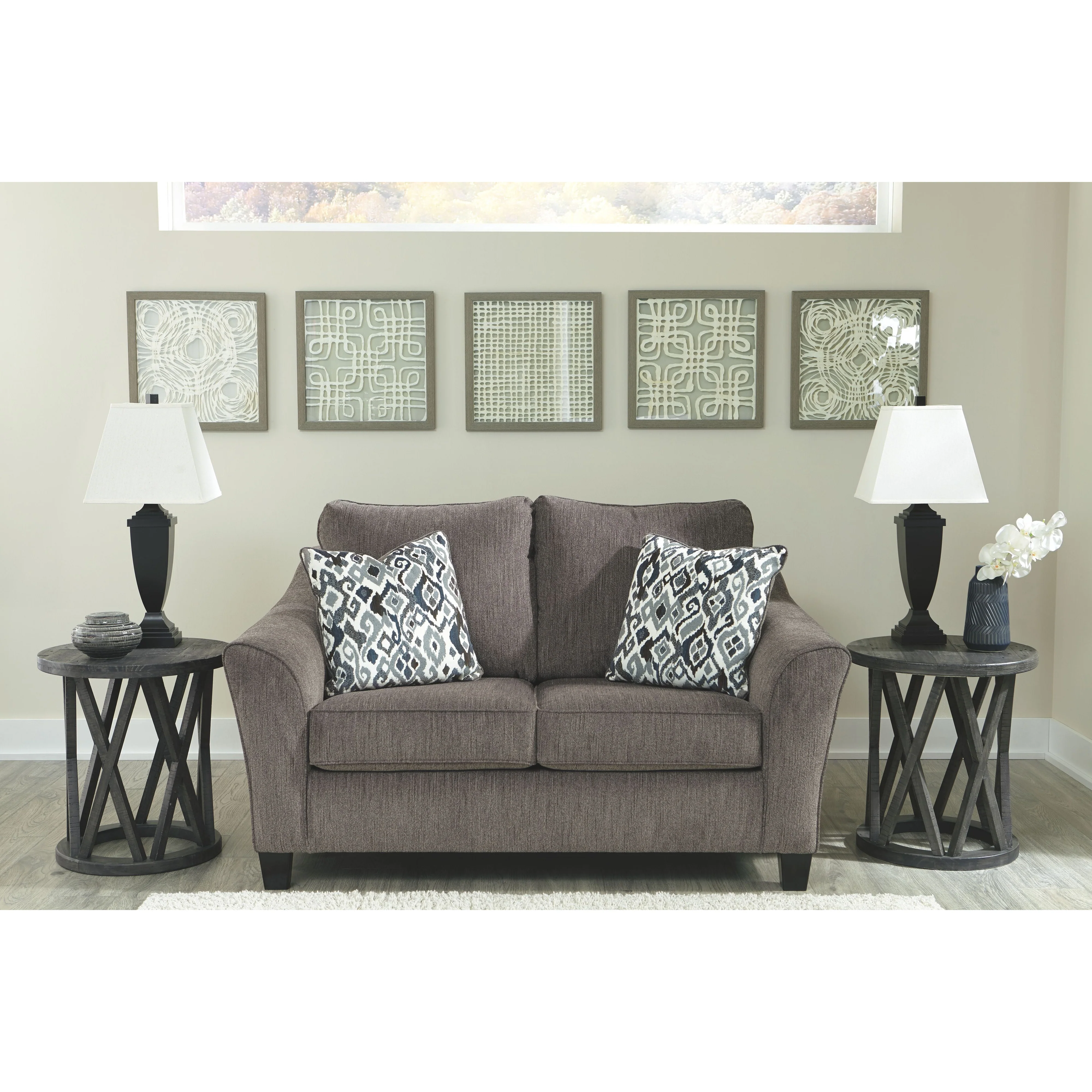 Nemoli - Slate - Loveseat - Image 7
