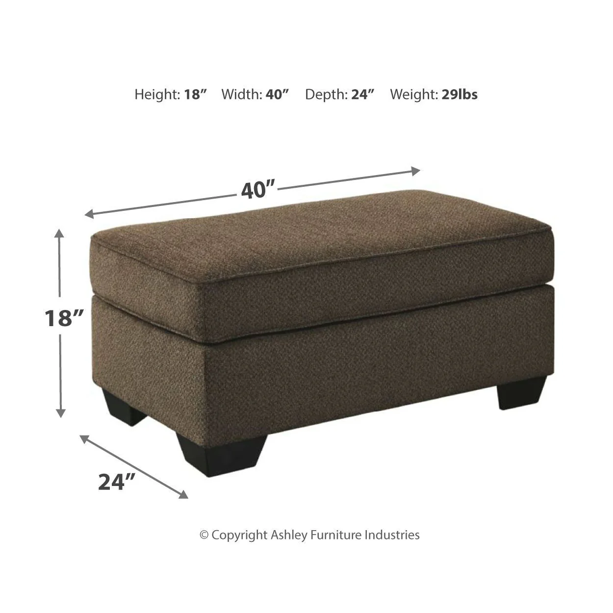 Nesso - Walnut - Ottoman - Image 5