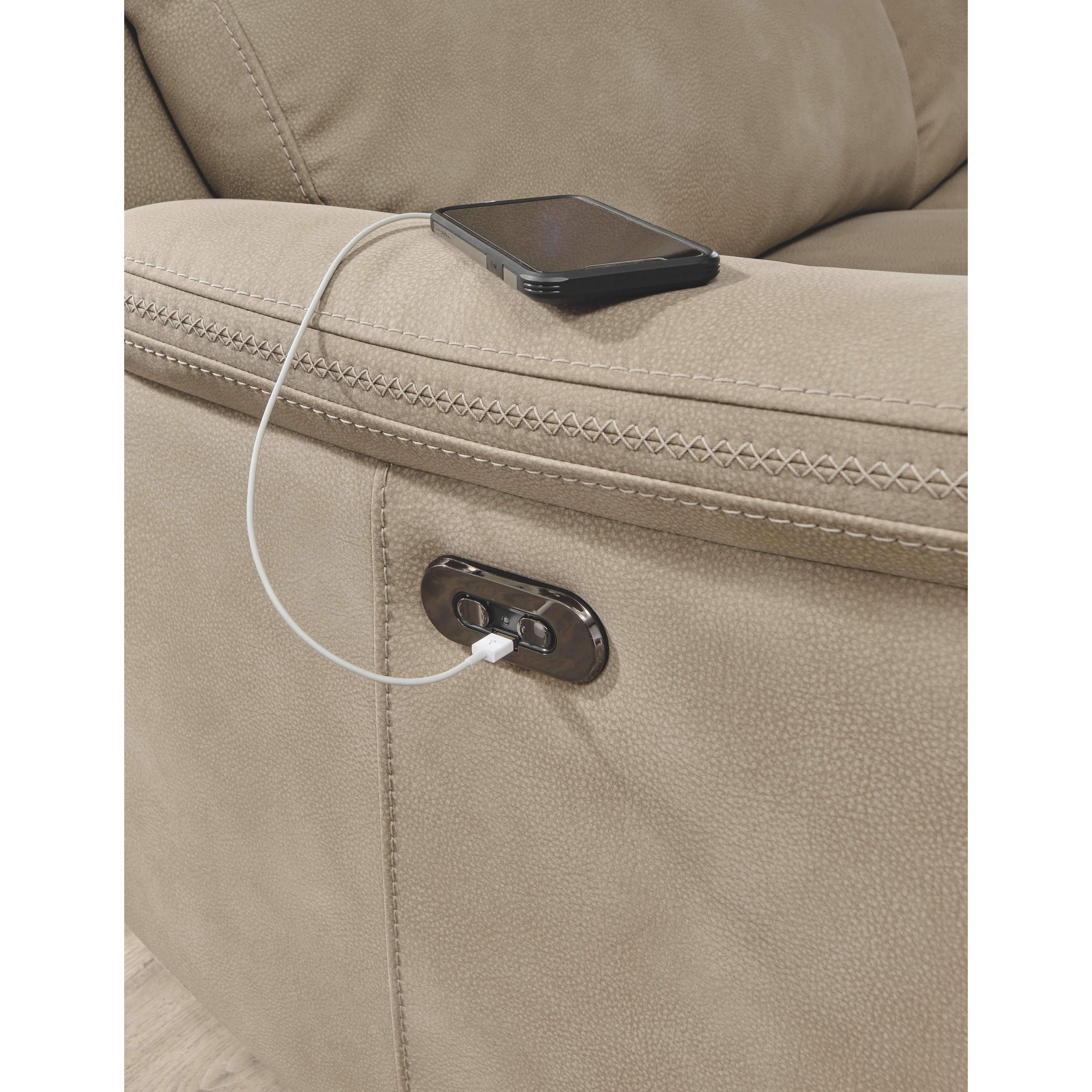 Ashley Next-gen Durapella Power Sofa 3 Piece Sectional in Sand - Image 4