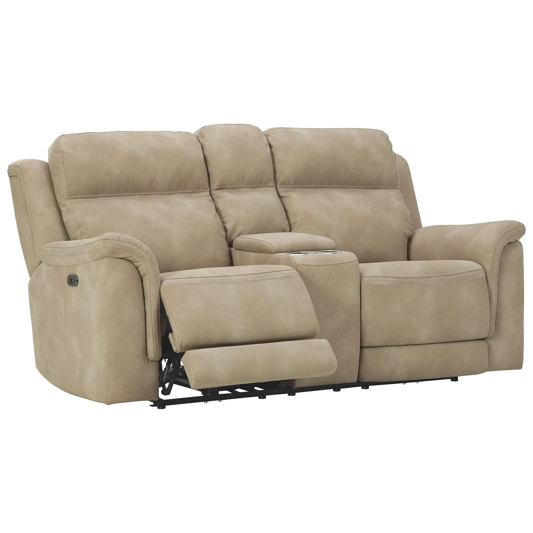 Ashley Next-gen Power Reclining Loveseat/console/adjustible Headrest in Sand - Image 3
