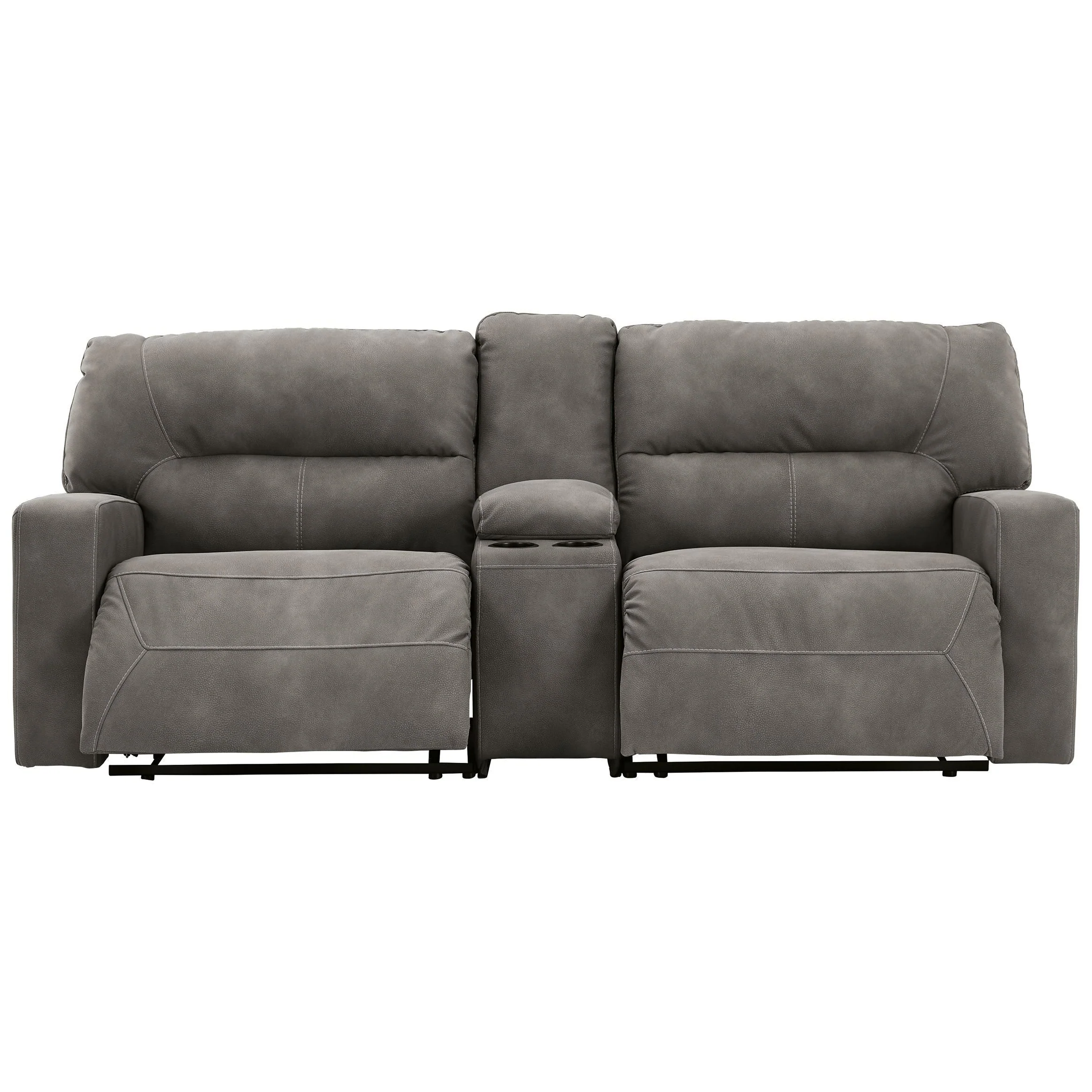 Next-gen Durapella - Slate - Left Arm Facing Power Reclining 3 Pc Sectional - Image 2