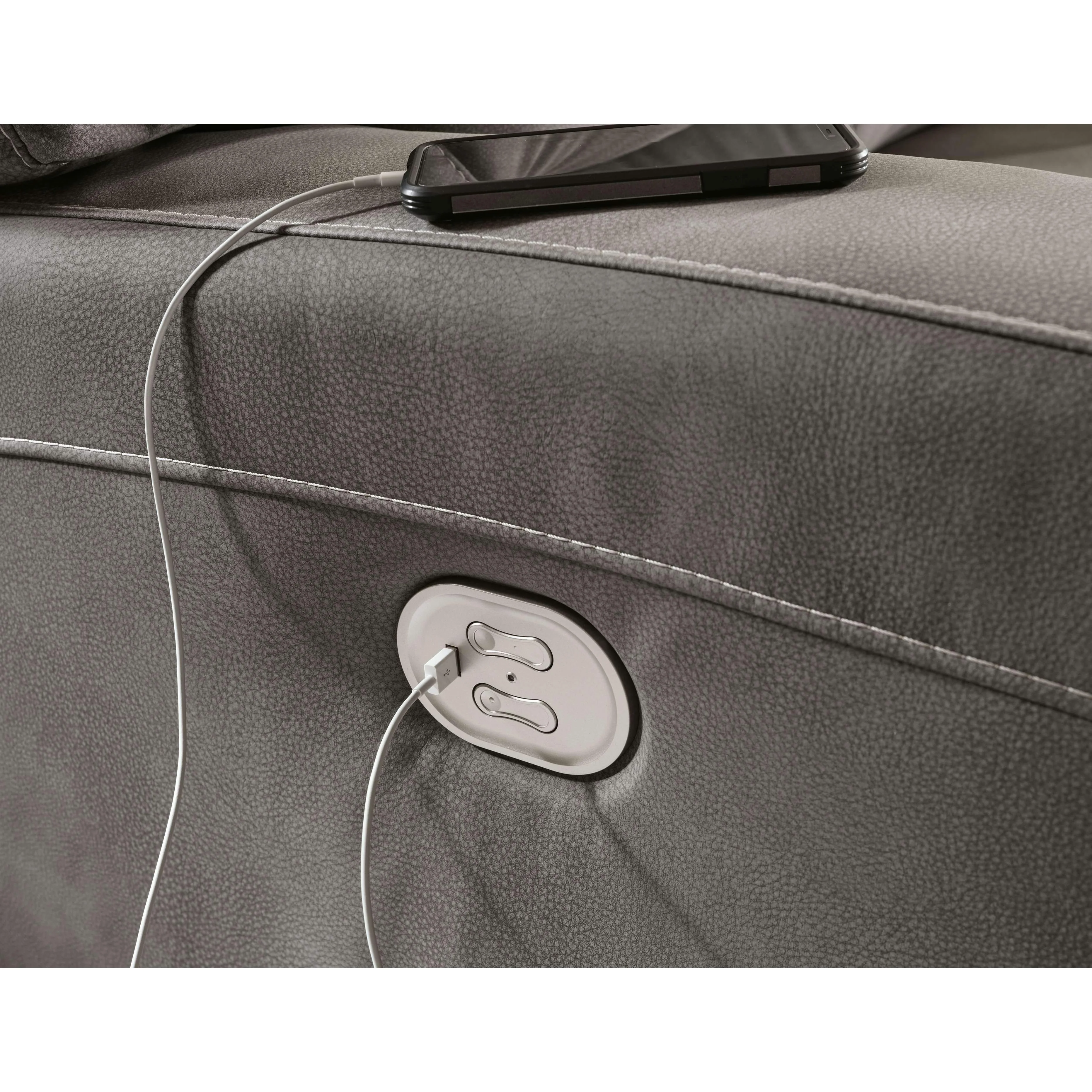 Next-gen Durapella - Slate - Left Arm Facing Power Reclining 6 Pc Sectional - Image 17