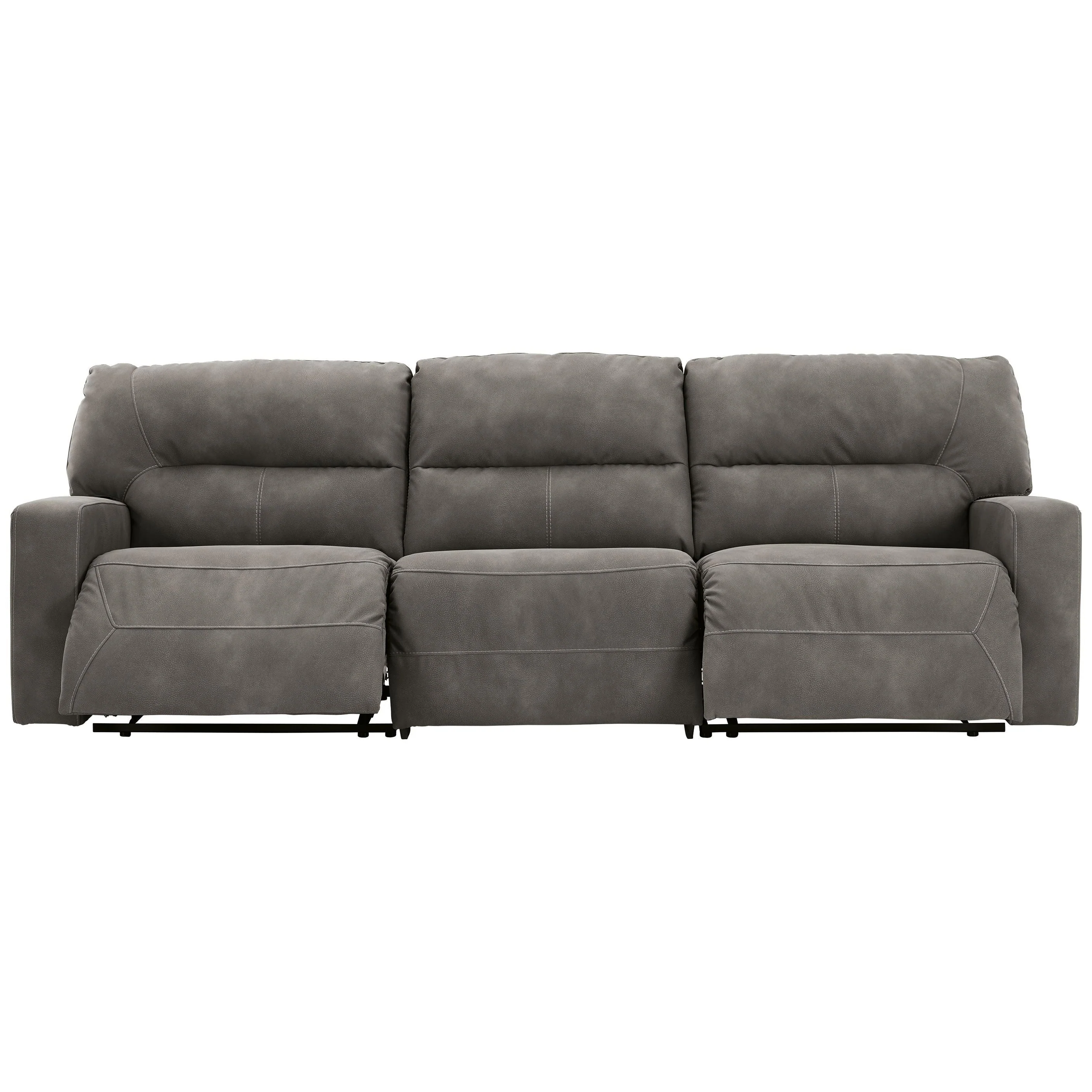 Next-gen Durapella - Slate - Left Arm Facing Zero Wall Power Recliner 3 Pc Sectional - Image 7