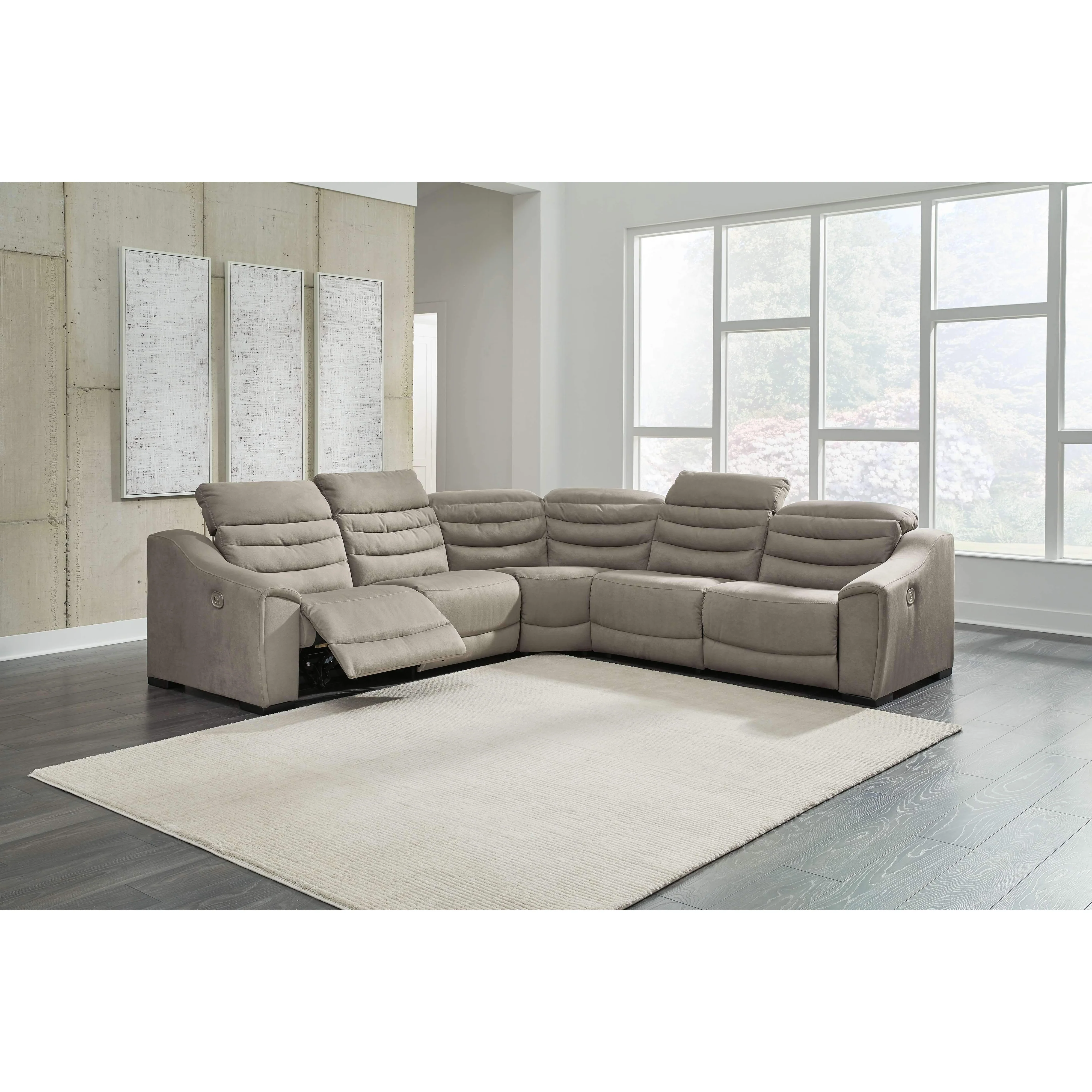 Next-gen Gaucho - Putty - Left Arm Facing Power Recliner 5 Pc Sectional - Image 7