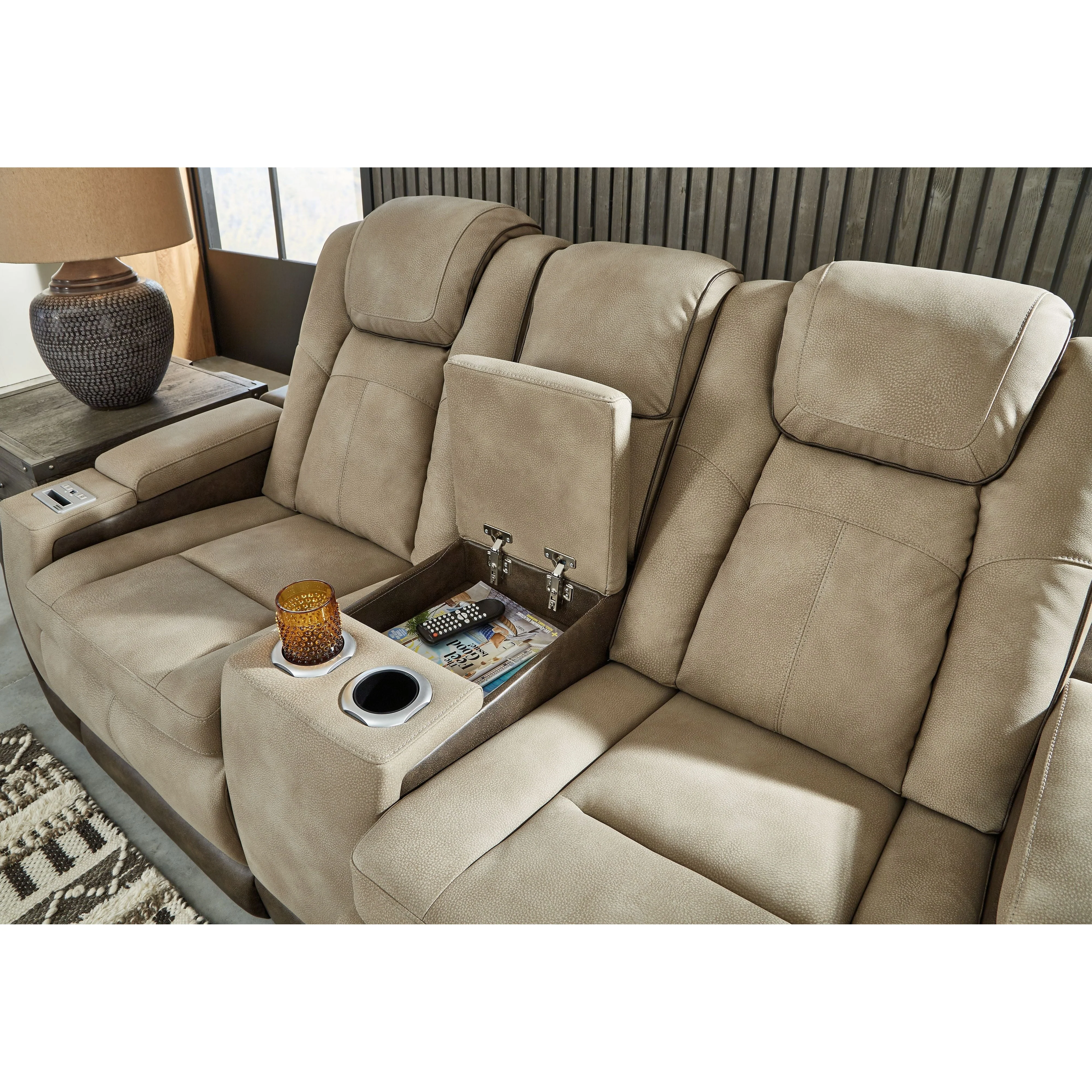Next-gen - Sand - Pwr Rec Loveseat/con/adj Hdrst - Image 19