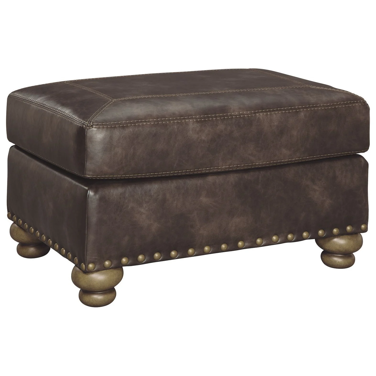 Ashley Nicorvo Ottoman in Coffee - Image 3