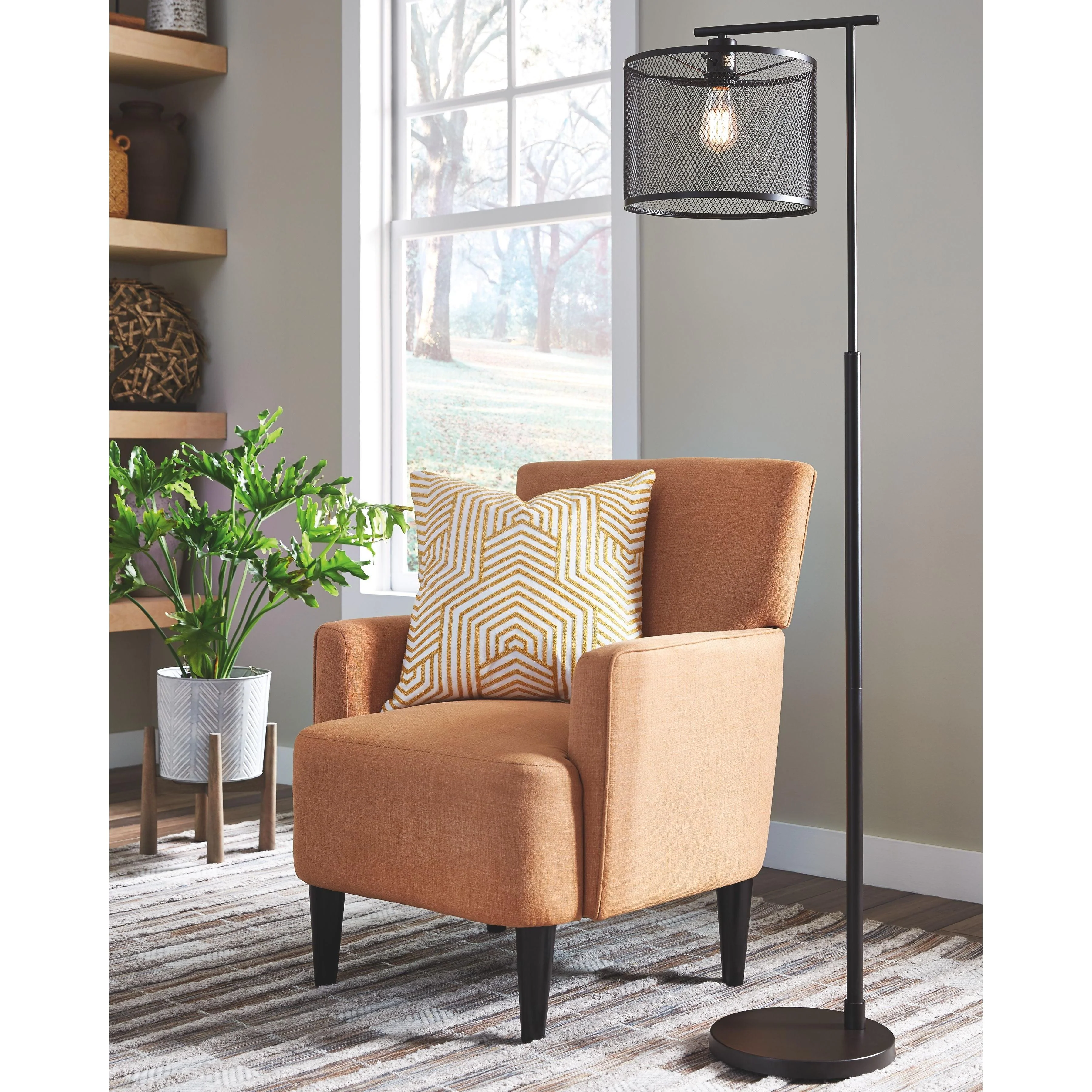 Nolden - Bronze Finish - Metal Floor Lamp (1/cn) - Image 2