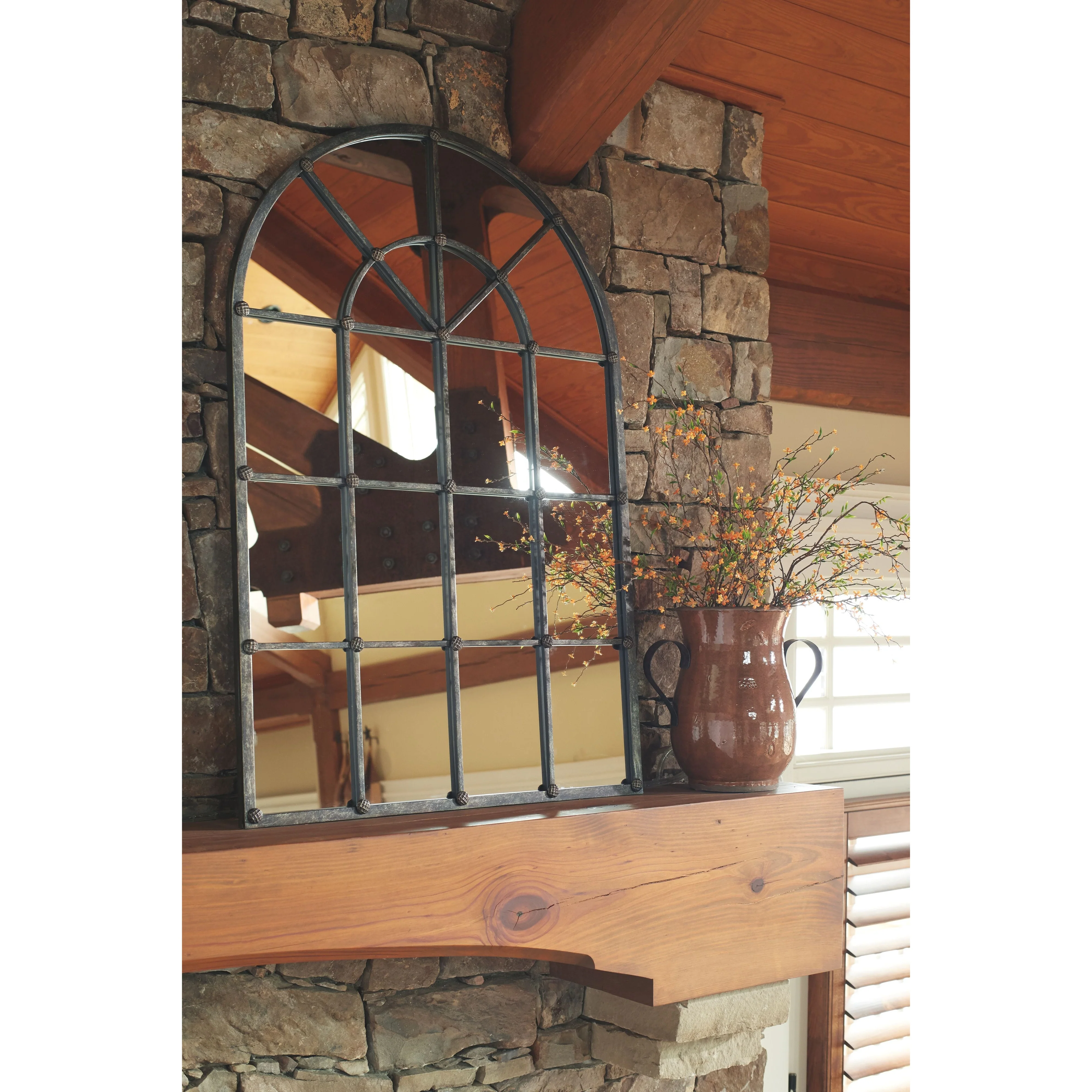 Oengus - Antique Silver - Accent Mirror - Image 10