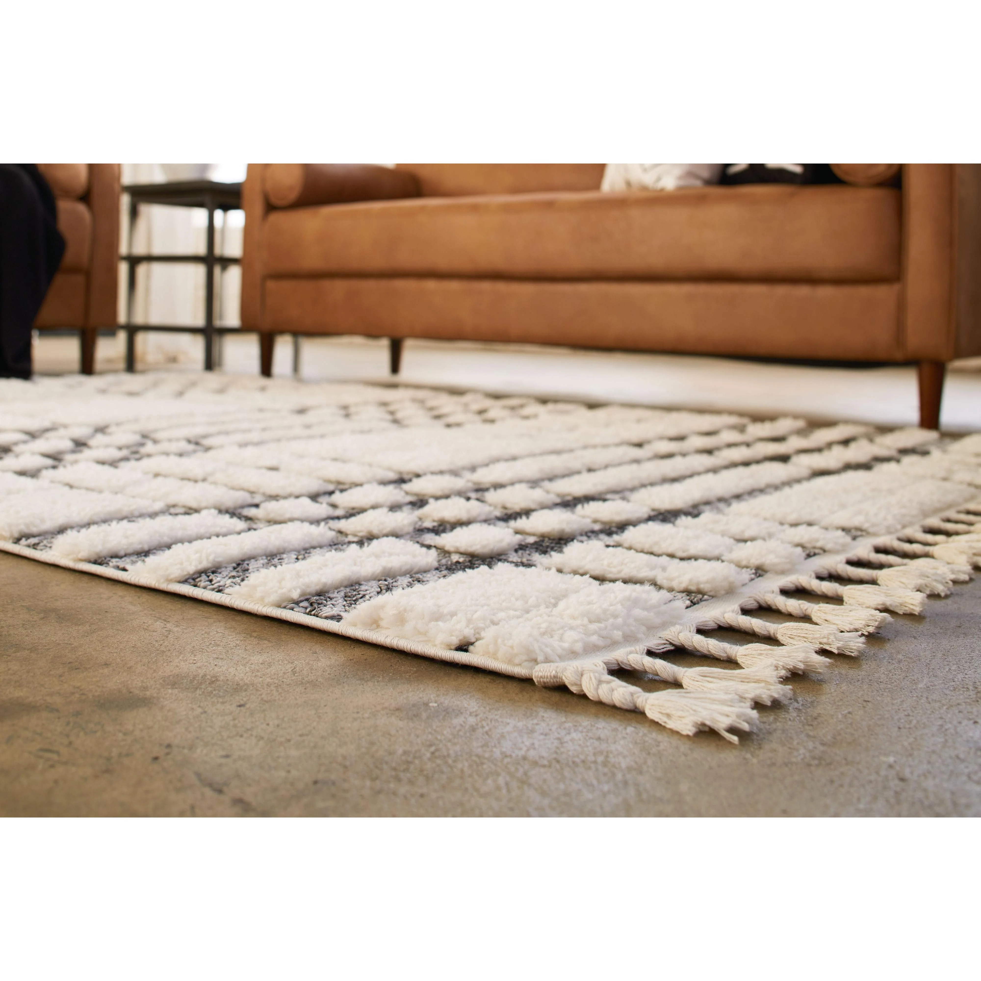 Oladon - White/black/gray - Large Rug - Image 7