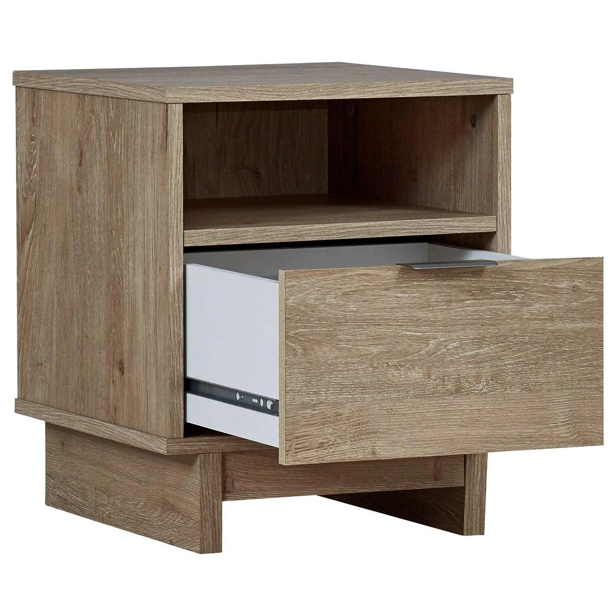 Oliah - Beige - One Drawer Night Stand - 20'' Width - Image 3