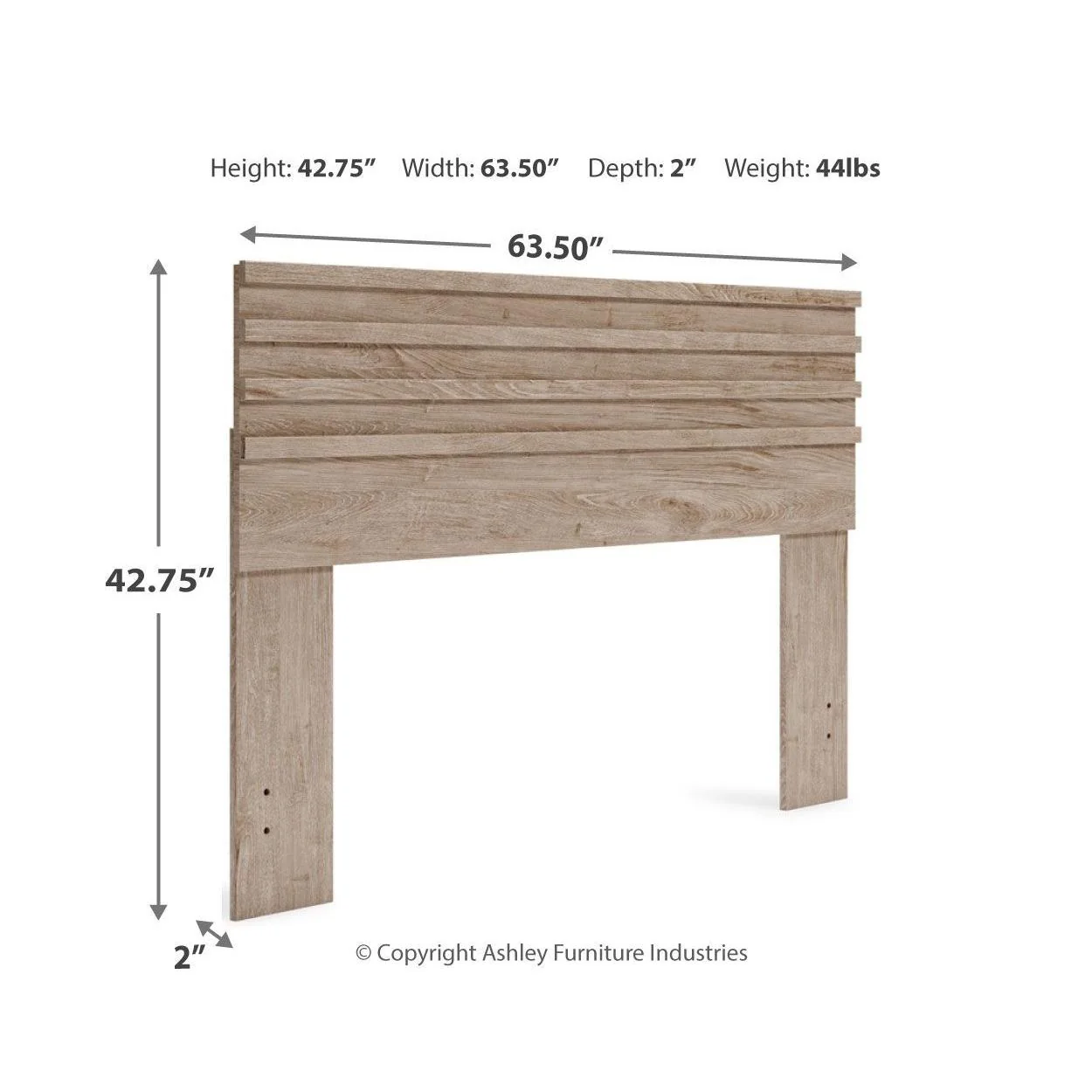 Oliah - Natural - Queen Panel Headboard - Image 10