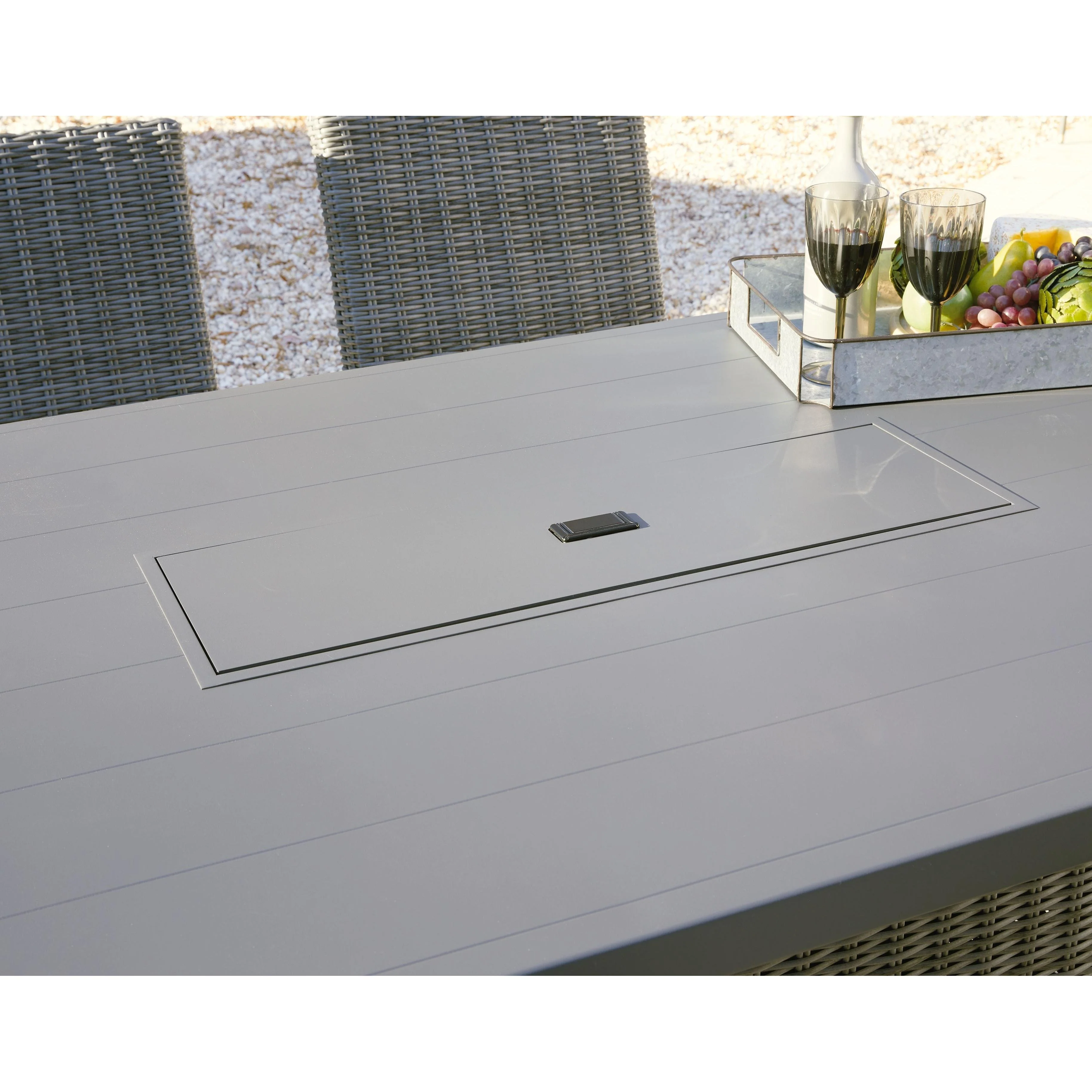 Palazzo - Gray - Rect Bar Table W/fire Pit - Image 19