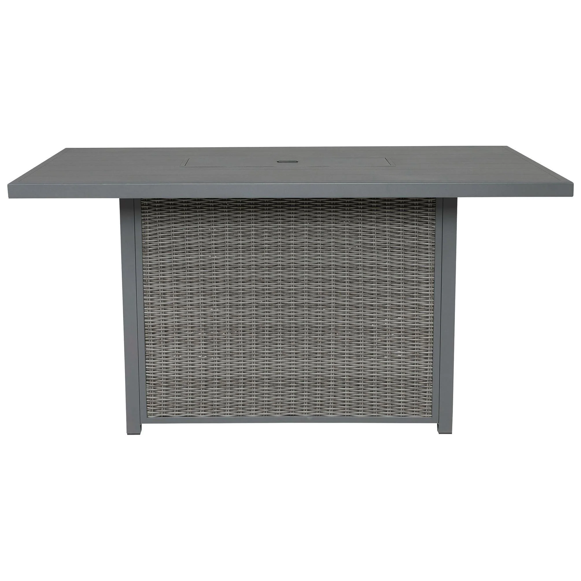 Palazzo - Gray - Rect Bar Table W/fire Pit - Image 4