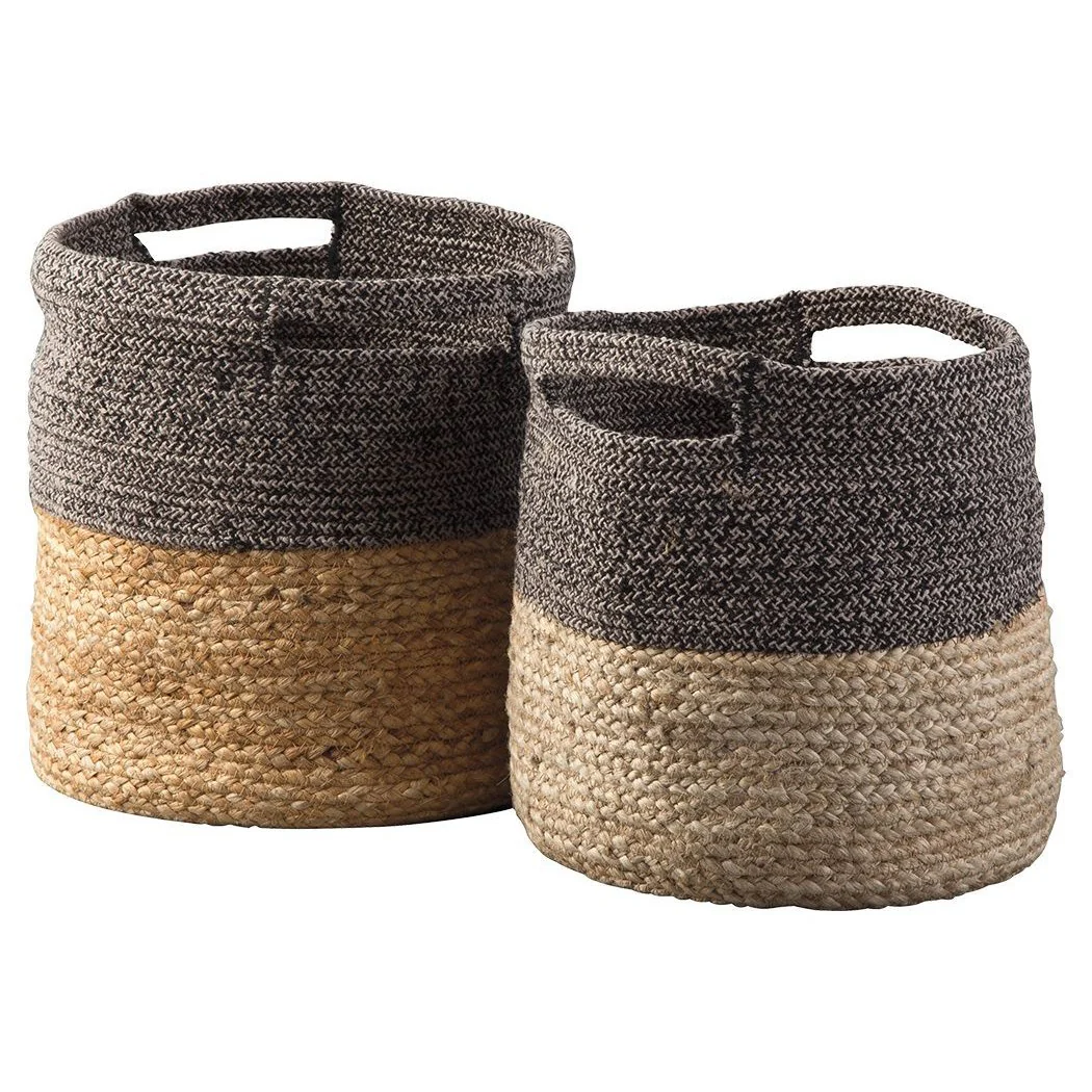 Parrish - Natural/black - Basket Set (2/cn)