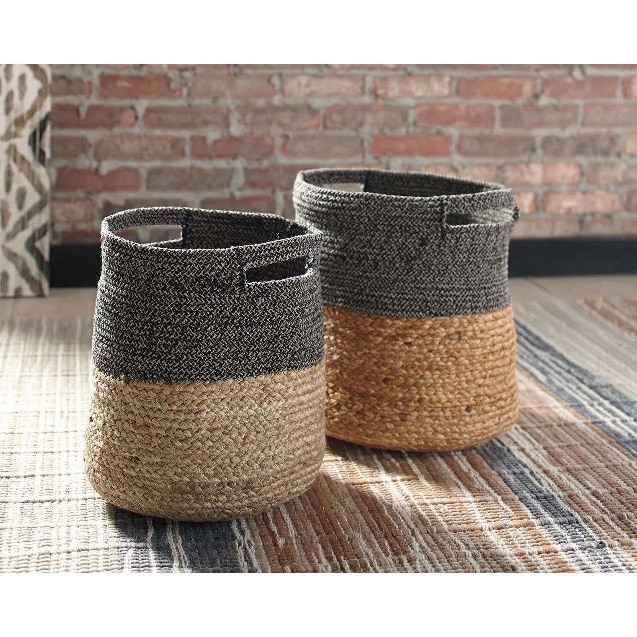 Parrish - Natural/black - Basket Set (2/cn) - Image 5