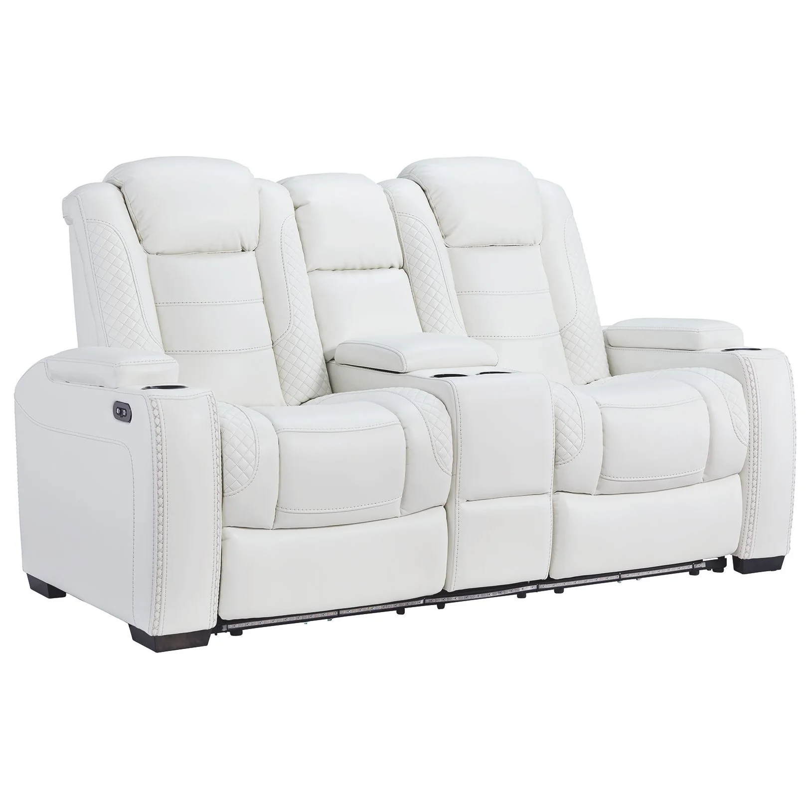 Party - White - Pwr Rec Loveseat/con/adj Hdrst - Image 3