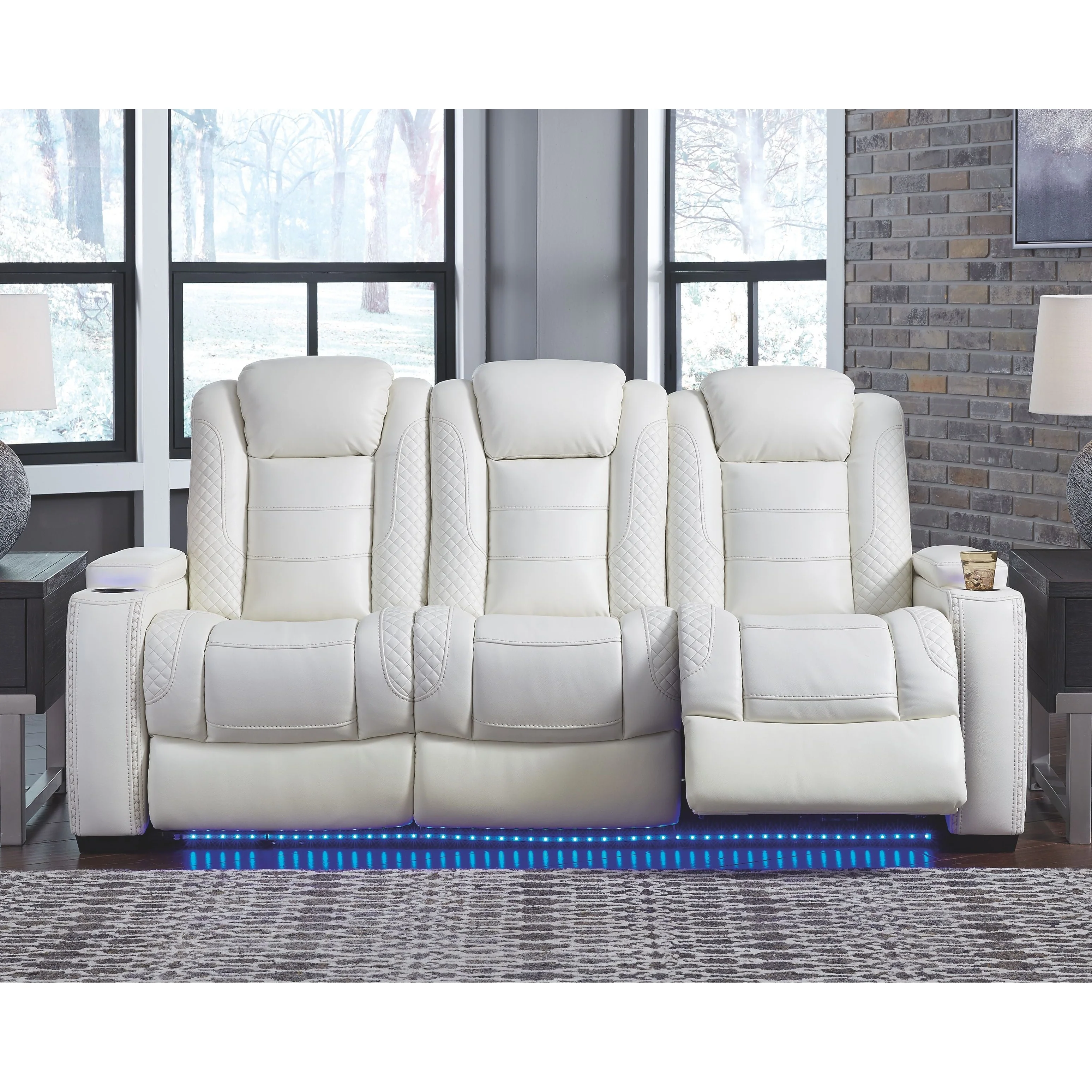 Party - White - Pwr Rec Sofa With Adj Headrest - Image 2