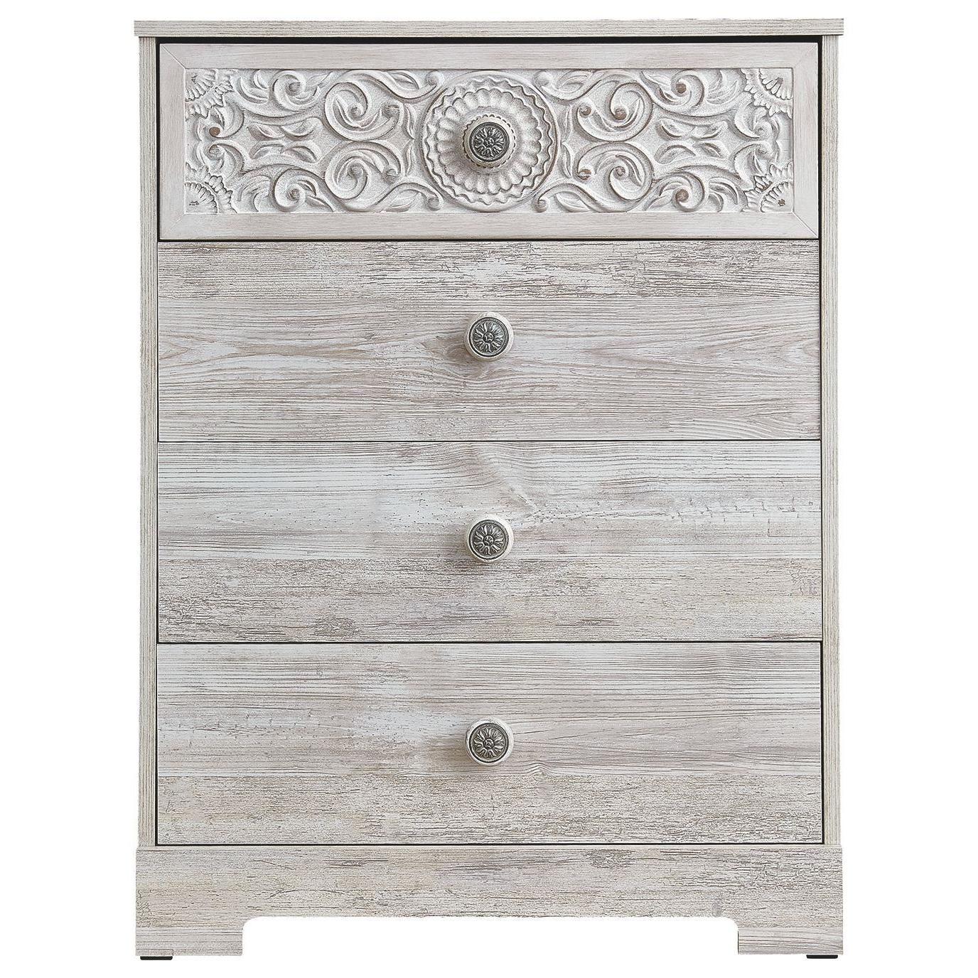 Paxberry - Whitewash - Four Drawer Chest - Image 4