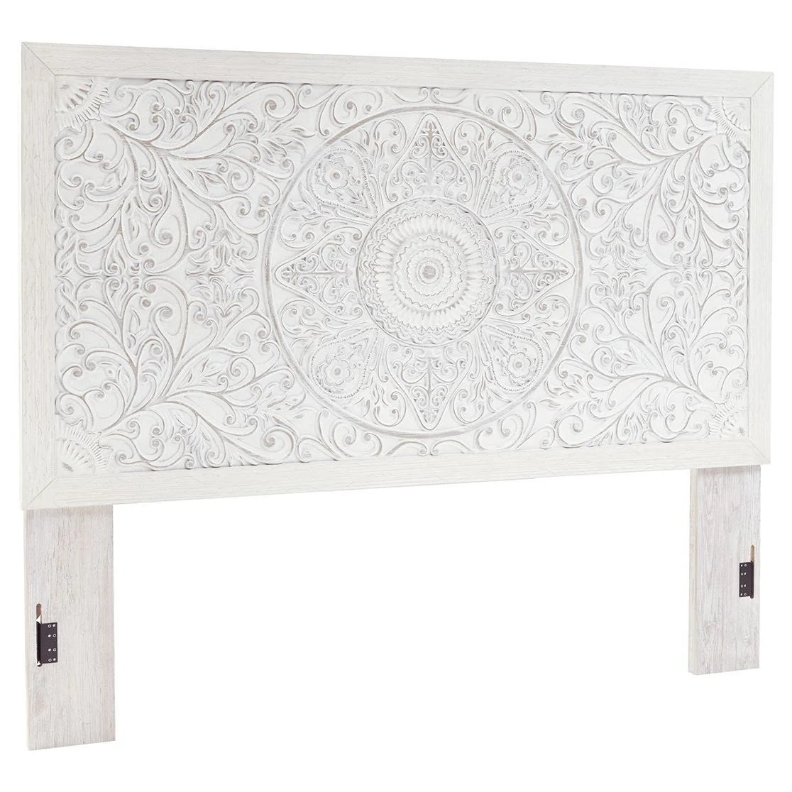Paxberry - Whitewash - King Panel Headboard