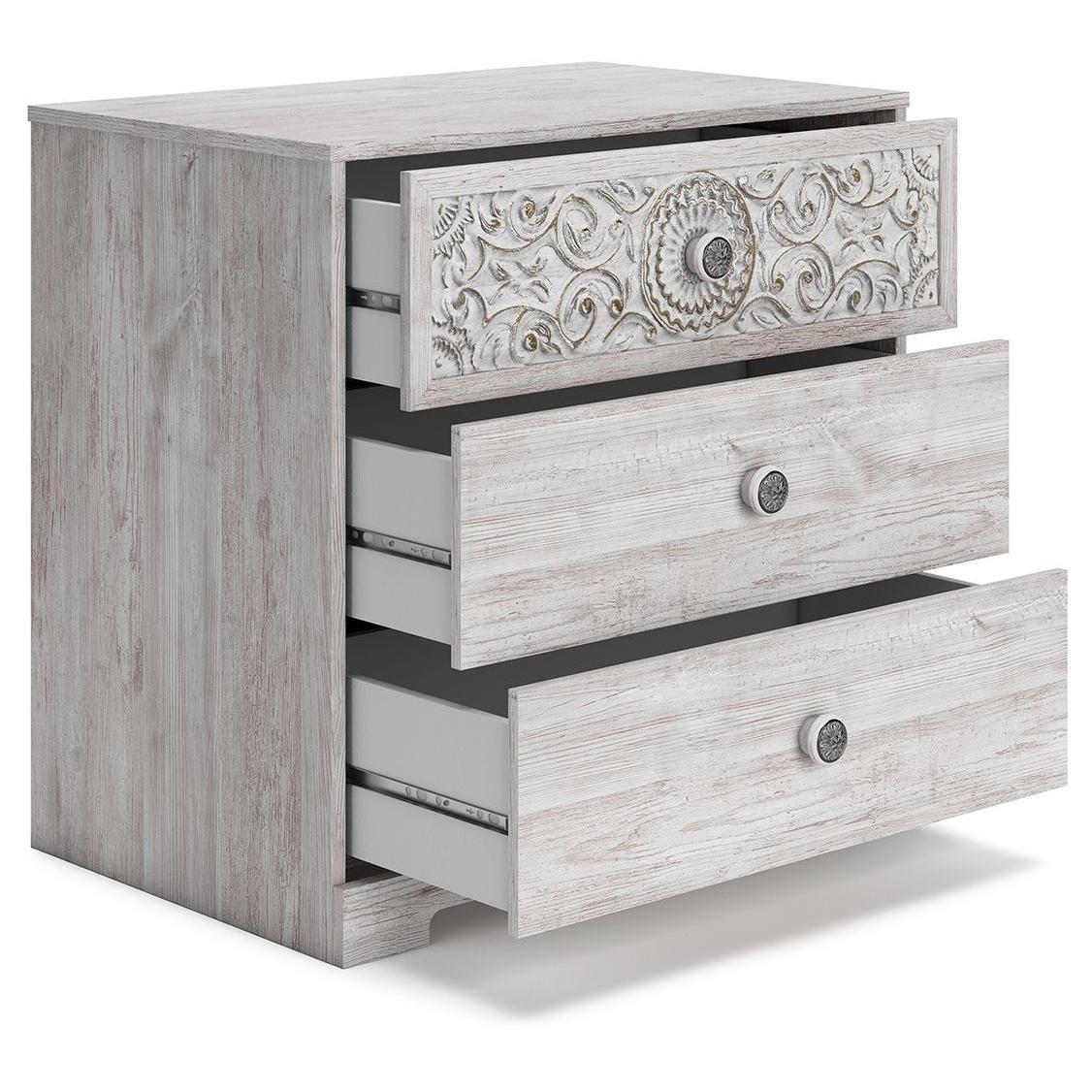 Paxberry - Whitewash - Three Drawer Chest - Image 13