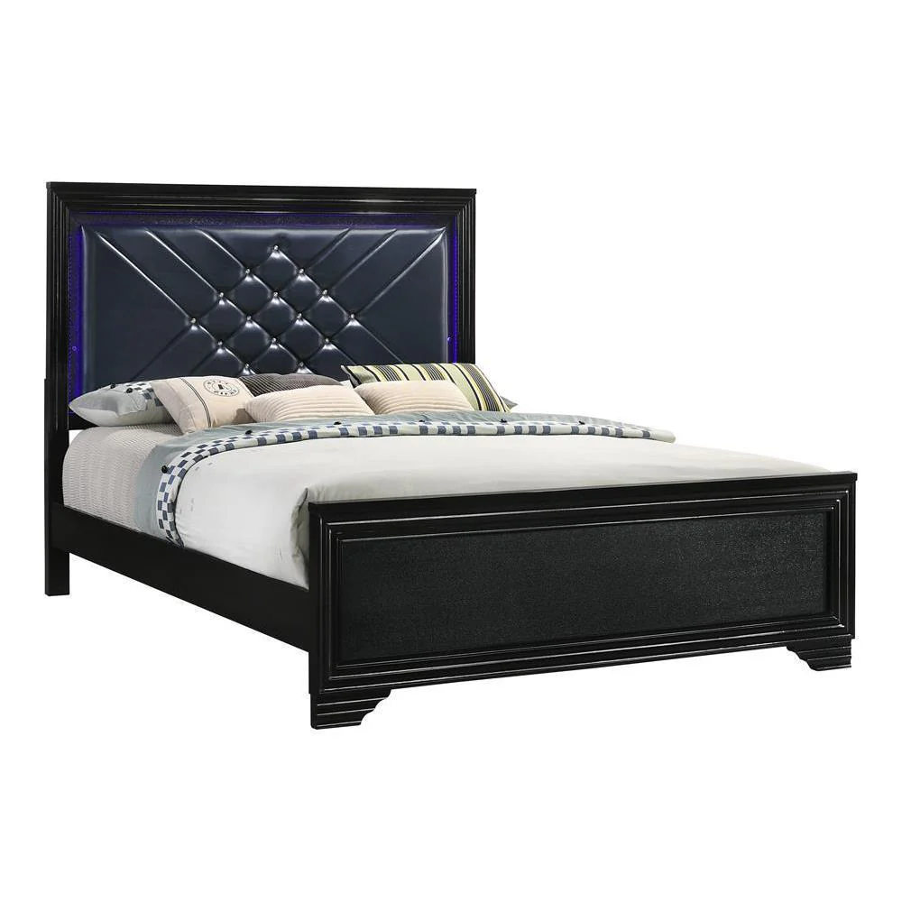 Penelope - California King Bed - Black