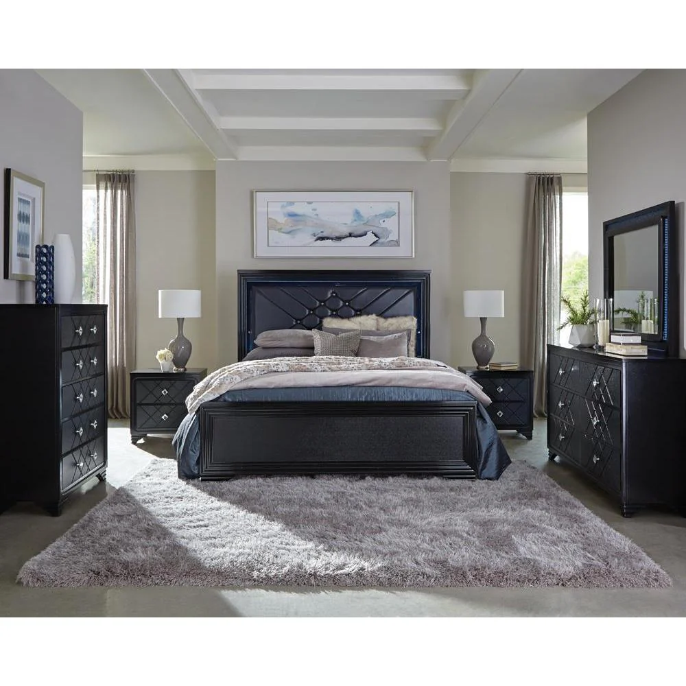 Penelope - Eastern King Bed - Black - Image 3