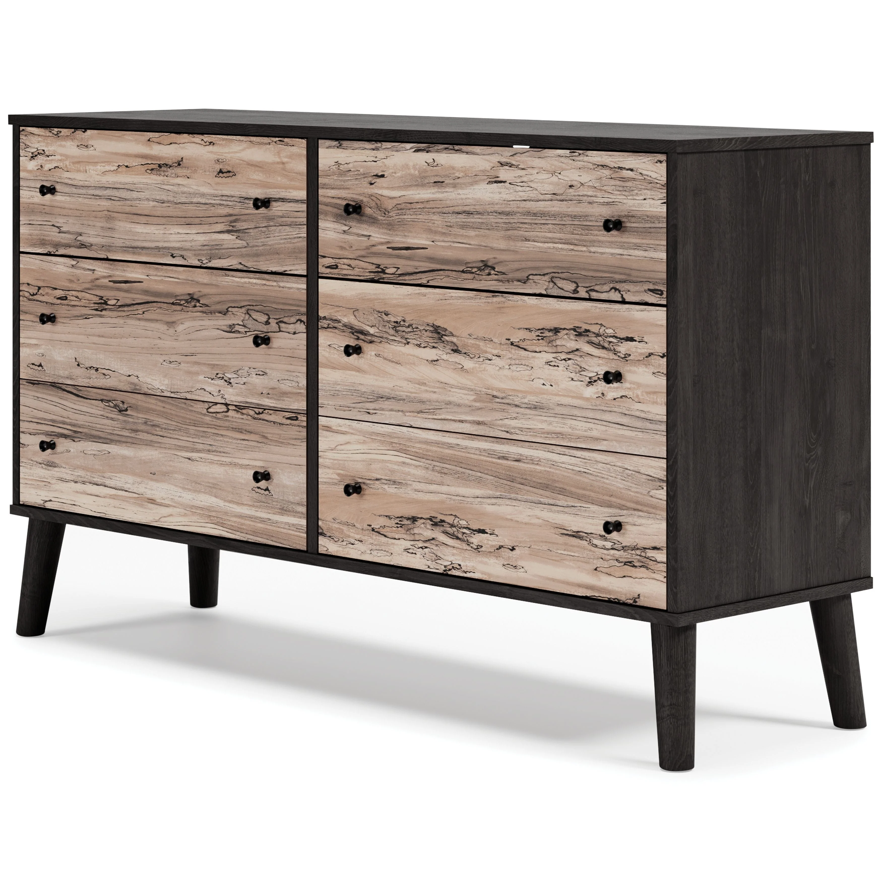 Piperton - Brown / Black - Six Drawer Dresser - Image 14
