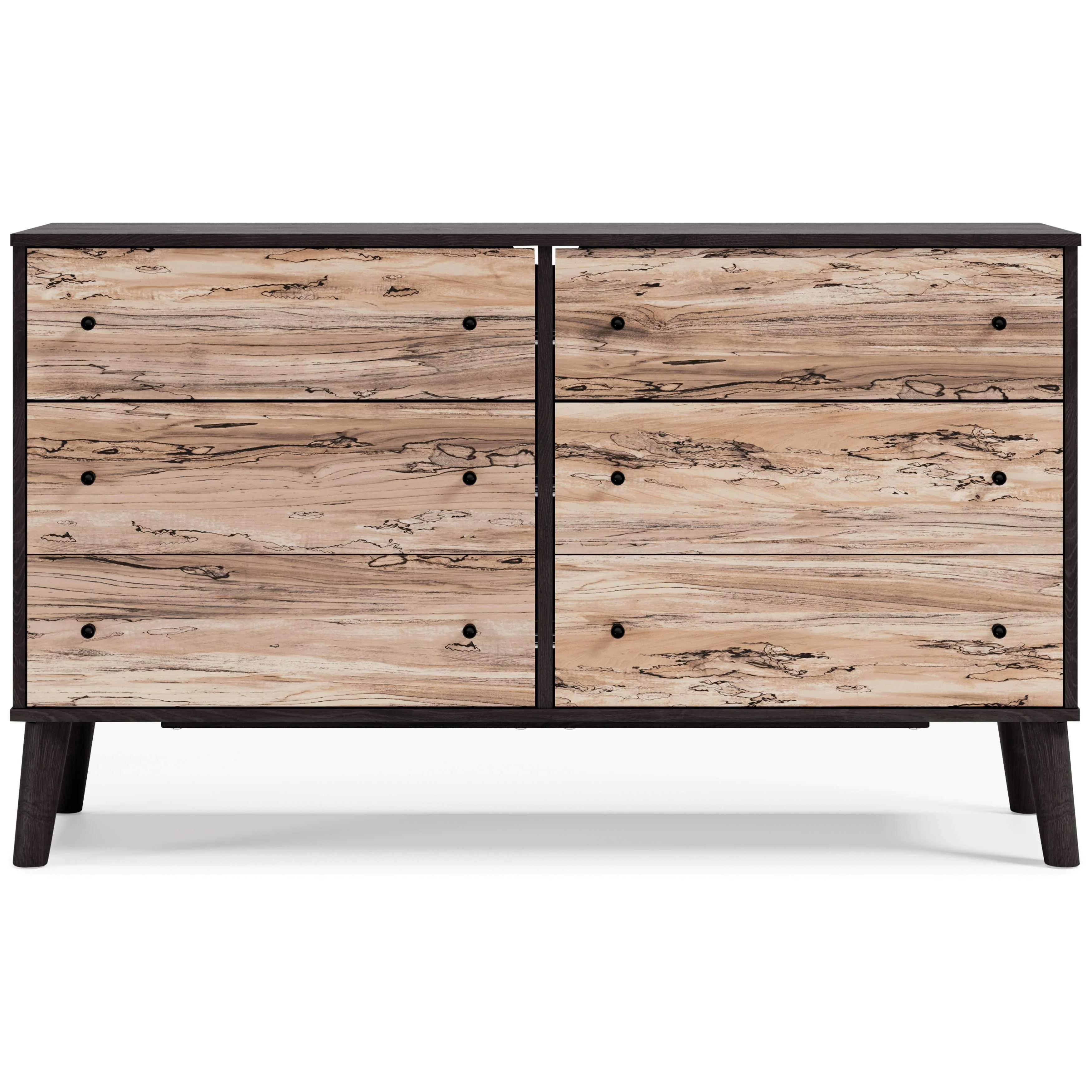 Piperton - Brown / Black - Six Drawer Dresser - Image 4