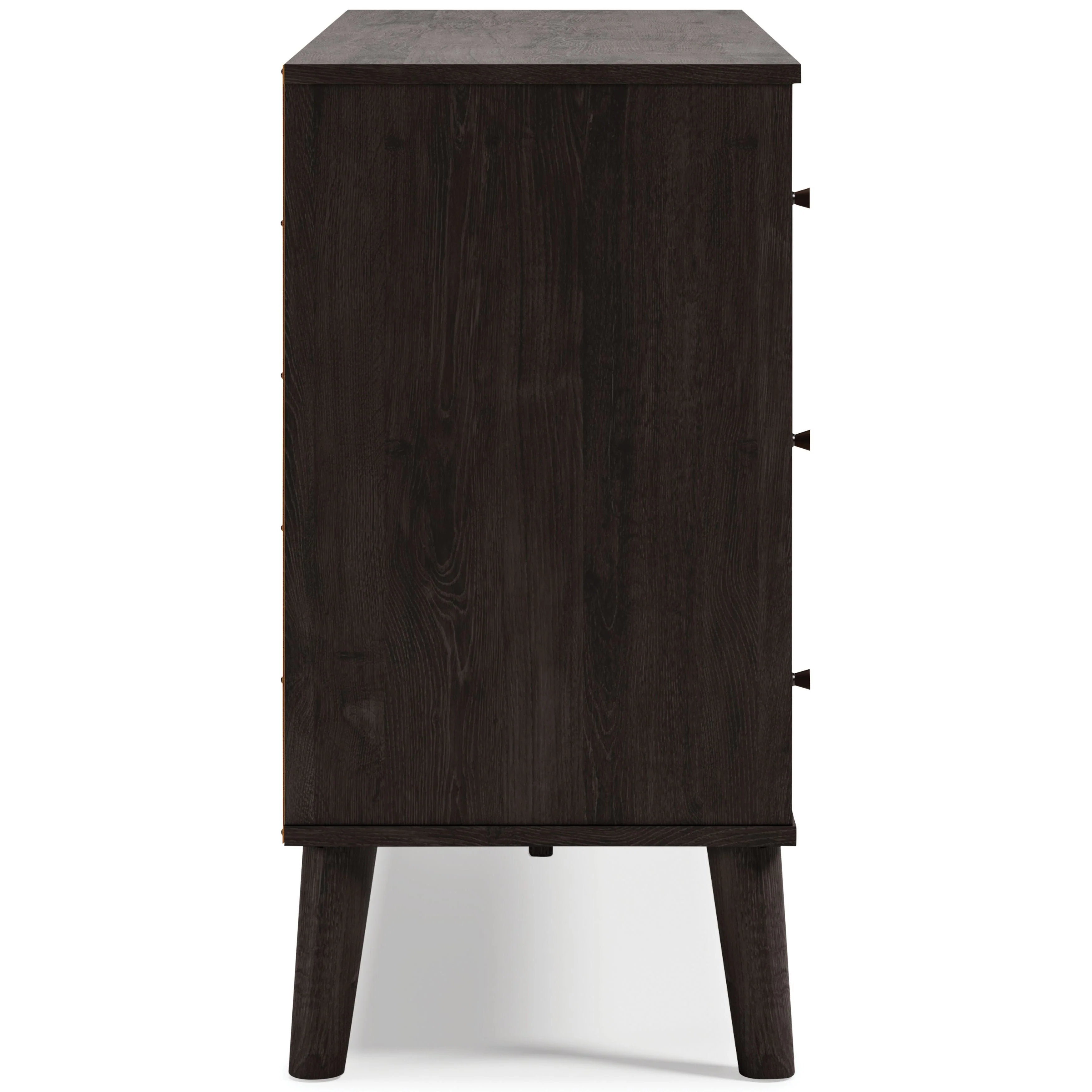 Piperton -  Brown / Black - Six Drawer Dresser - Vinyl-wrapped - Image 6