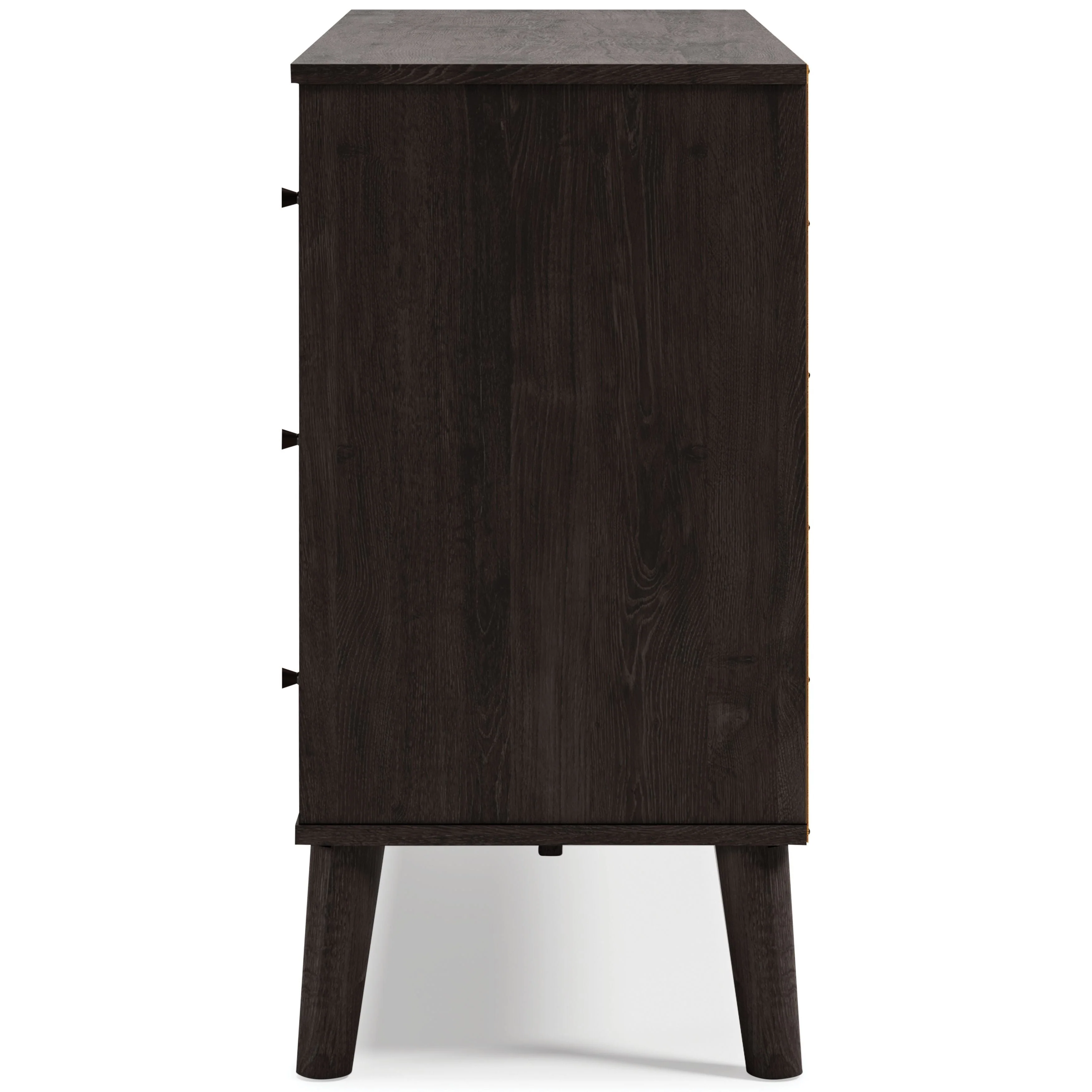 Piperton -  Brown / Black - Six Drawer Dresser - Vinyl-wrapped - Image 8
