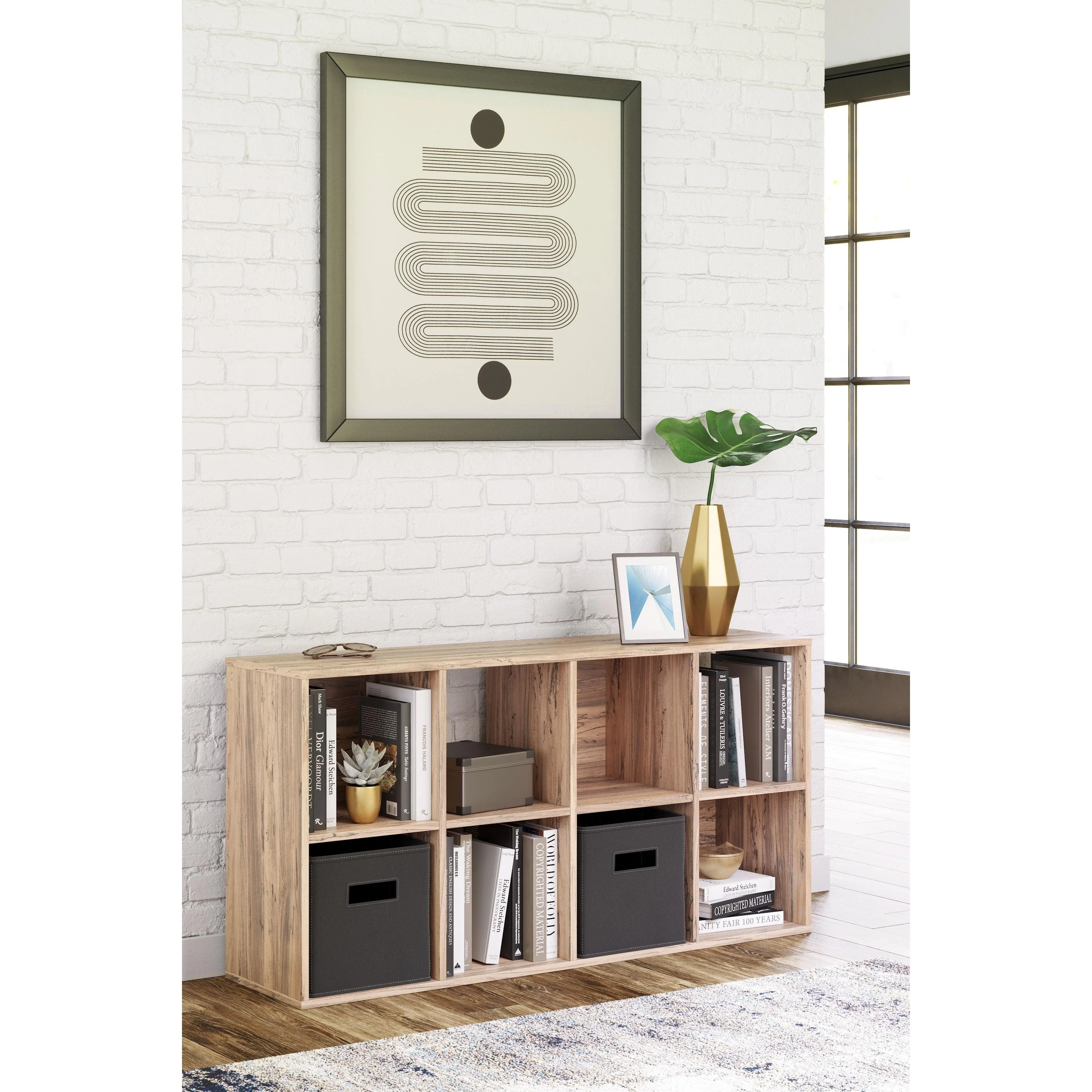 Piperton - Natural - Eight Cube Organizer - Image 8
