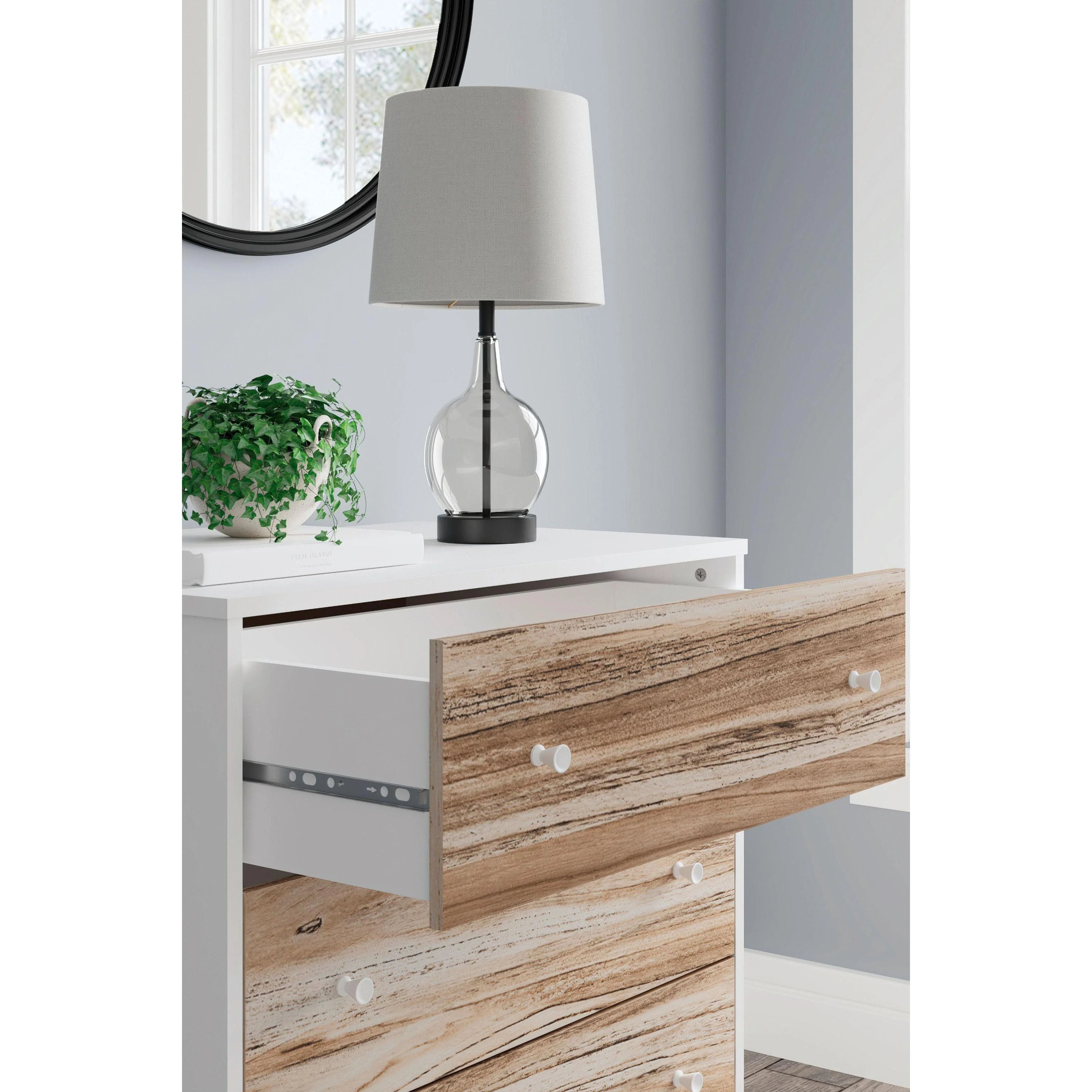 Piperton - Natural - Three Drawer Chest - Image 9