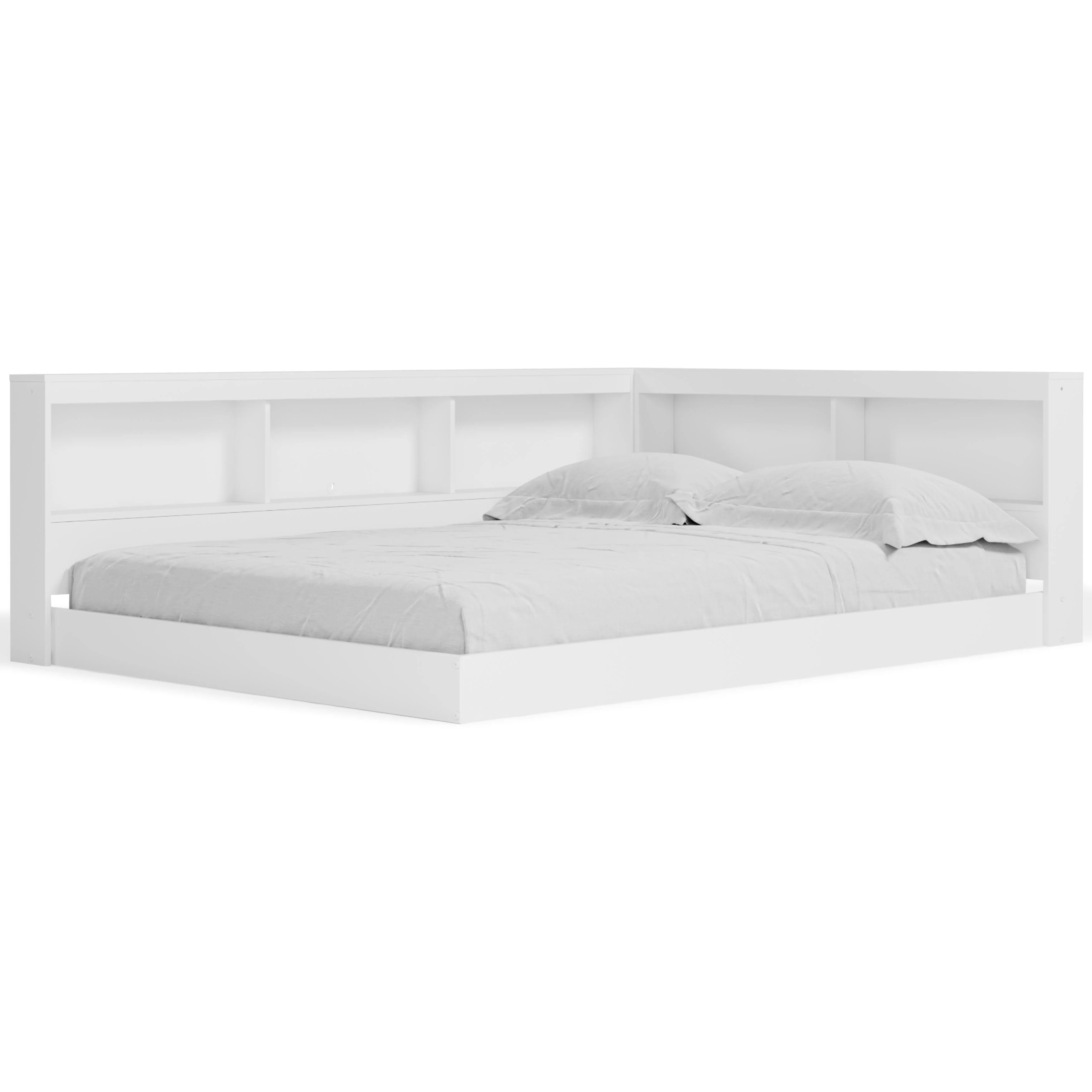 Piperton - White - Bookcase Storage W/side Rail - Image 2