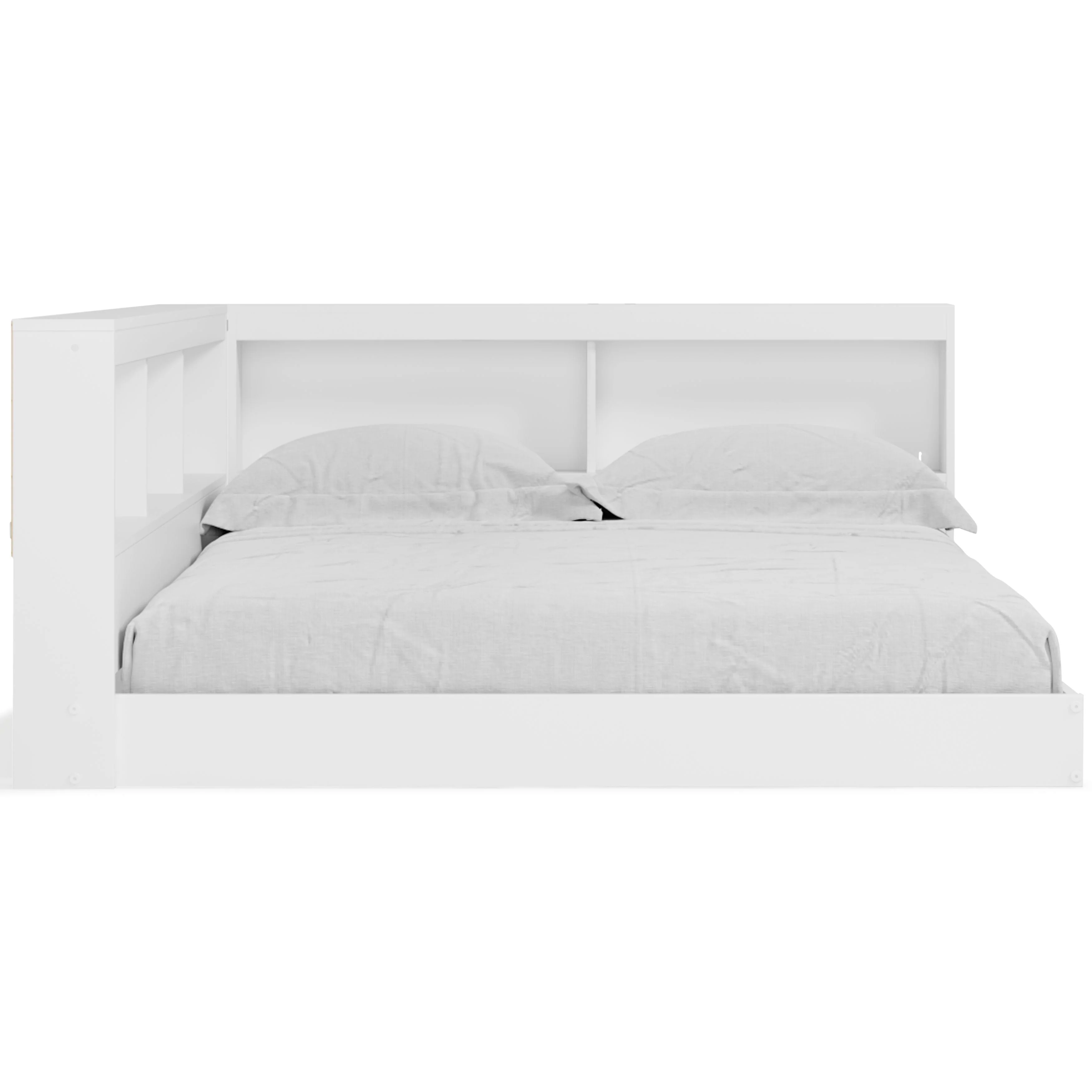 Piperton - White - Full Bookcase Storage Bed - Image 3