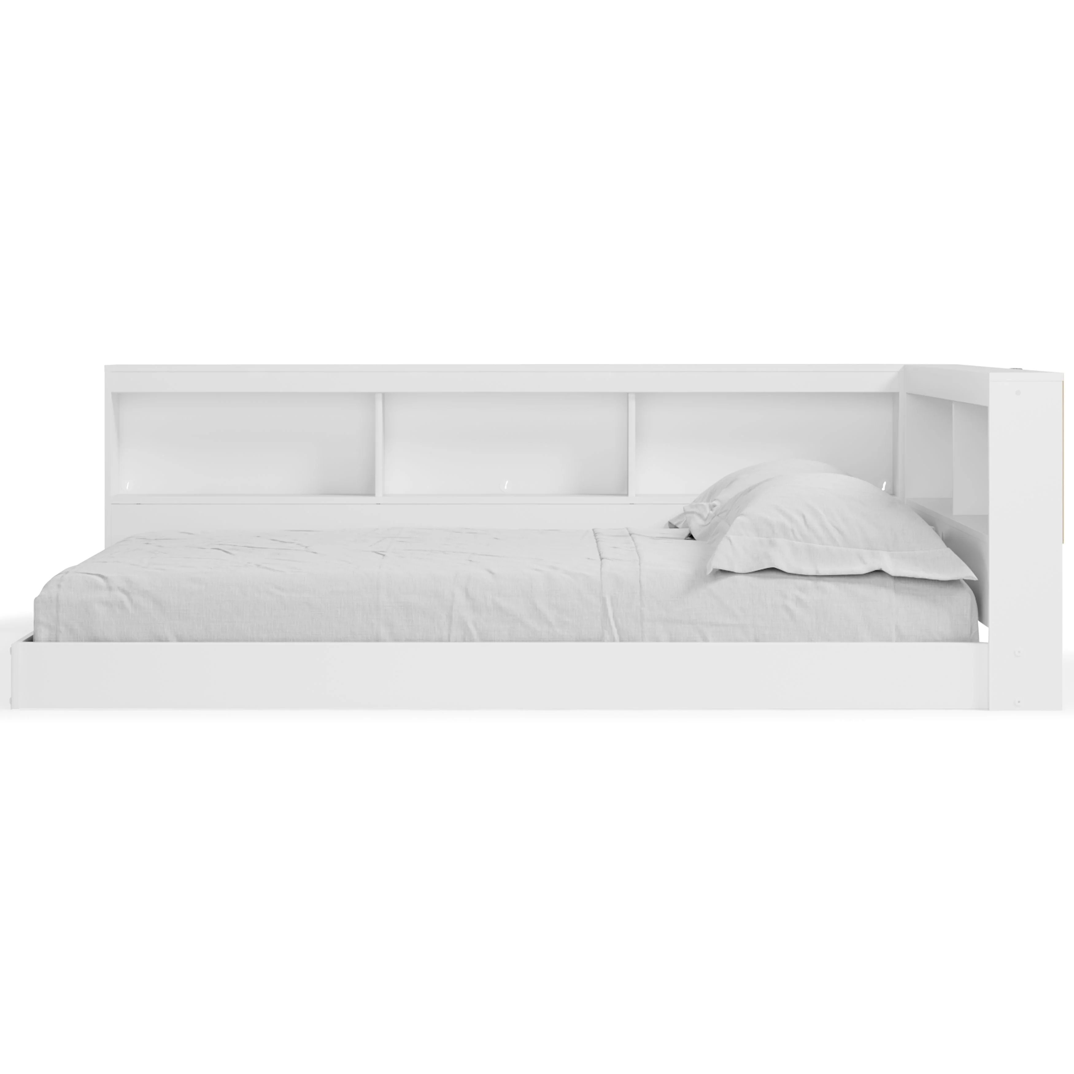 Piperton - White - Full Bookcase Storage Bed - Image 4