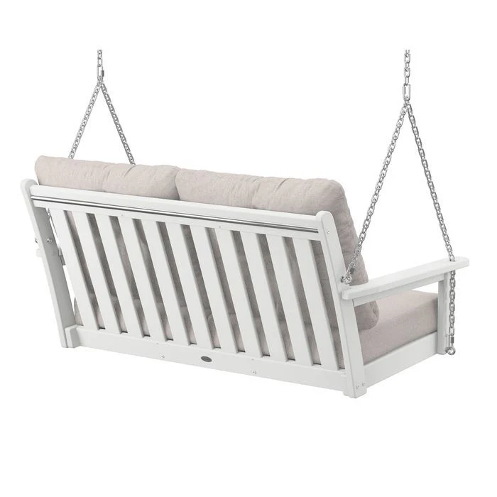 Polywood Vineyard Deep Seating Swing in White - Image 2