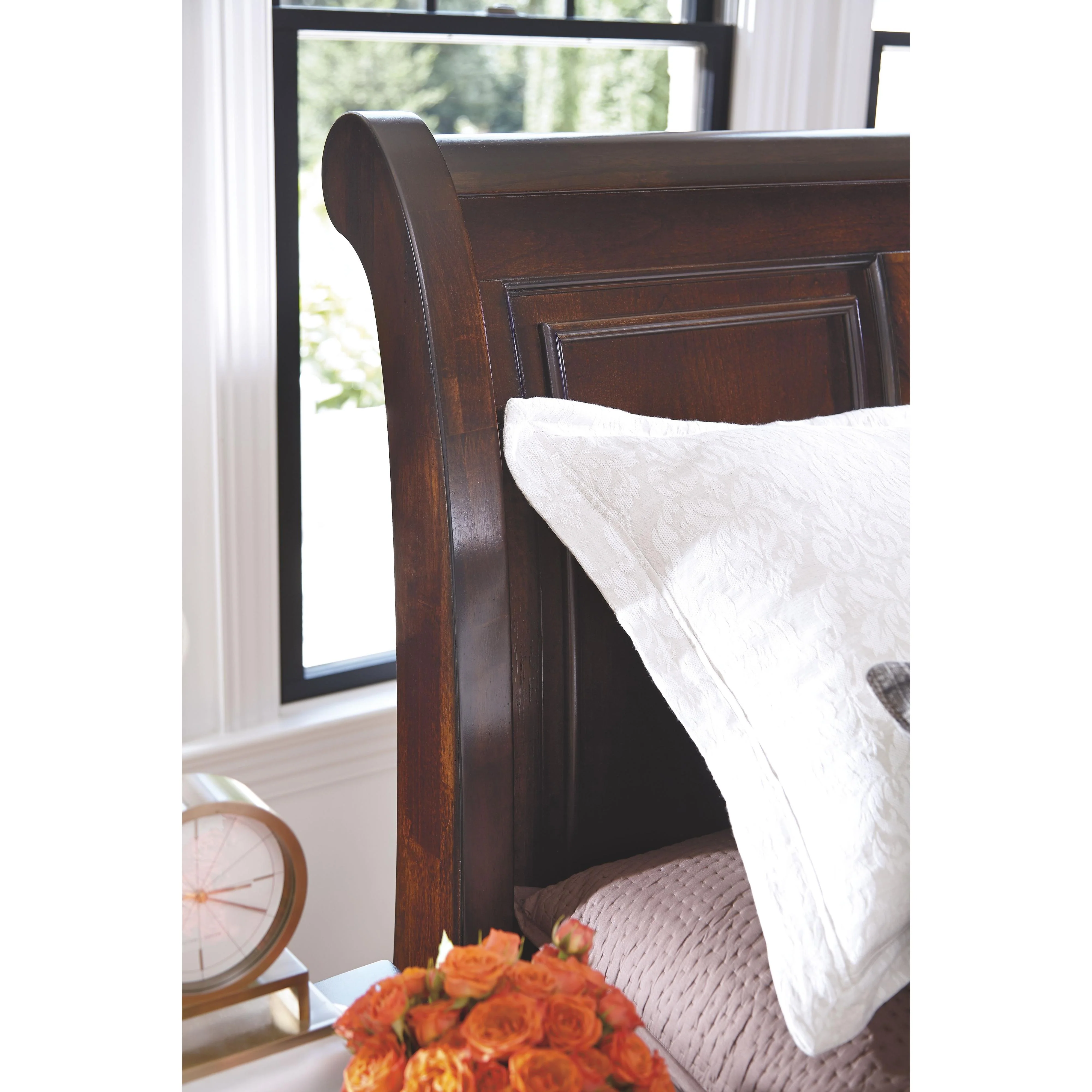 Ashley Porter Sleigh Bed w/2 Storage Drawers in Queen-Rustic Brown - Image 13