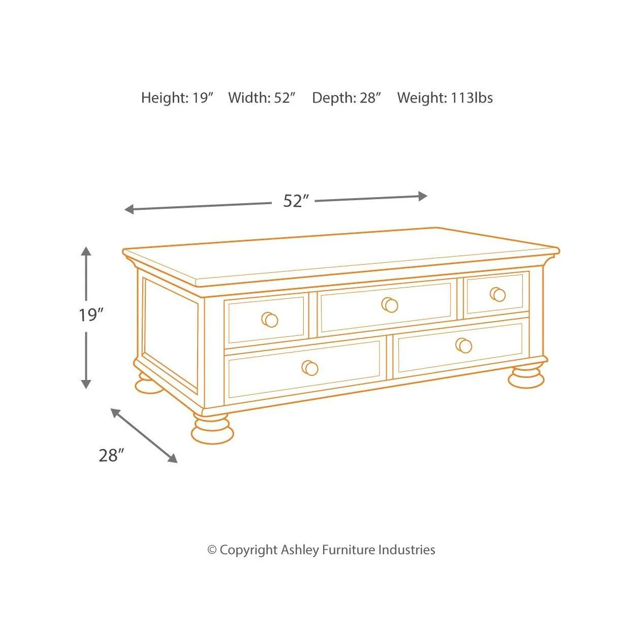 Porter - Rustic Brown - Rectangular Cocktail Table - Image 11