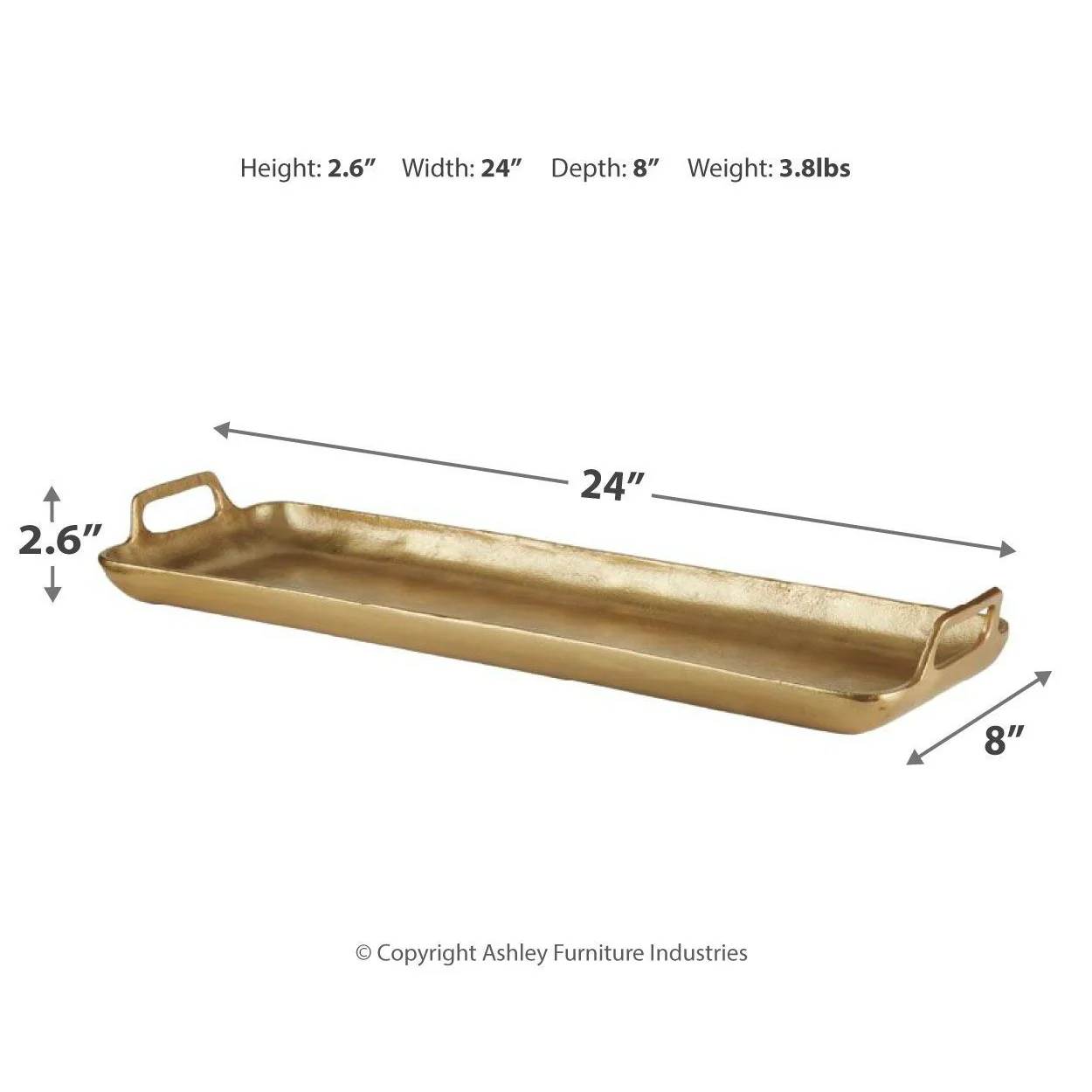 Posy - Gold Finish - Tray - Image 3