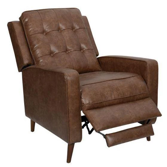 Push Back Recliner - Brown